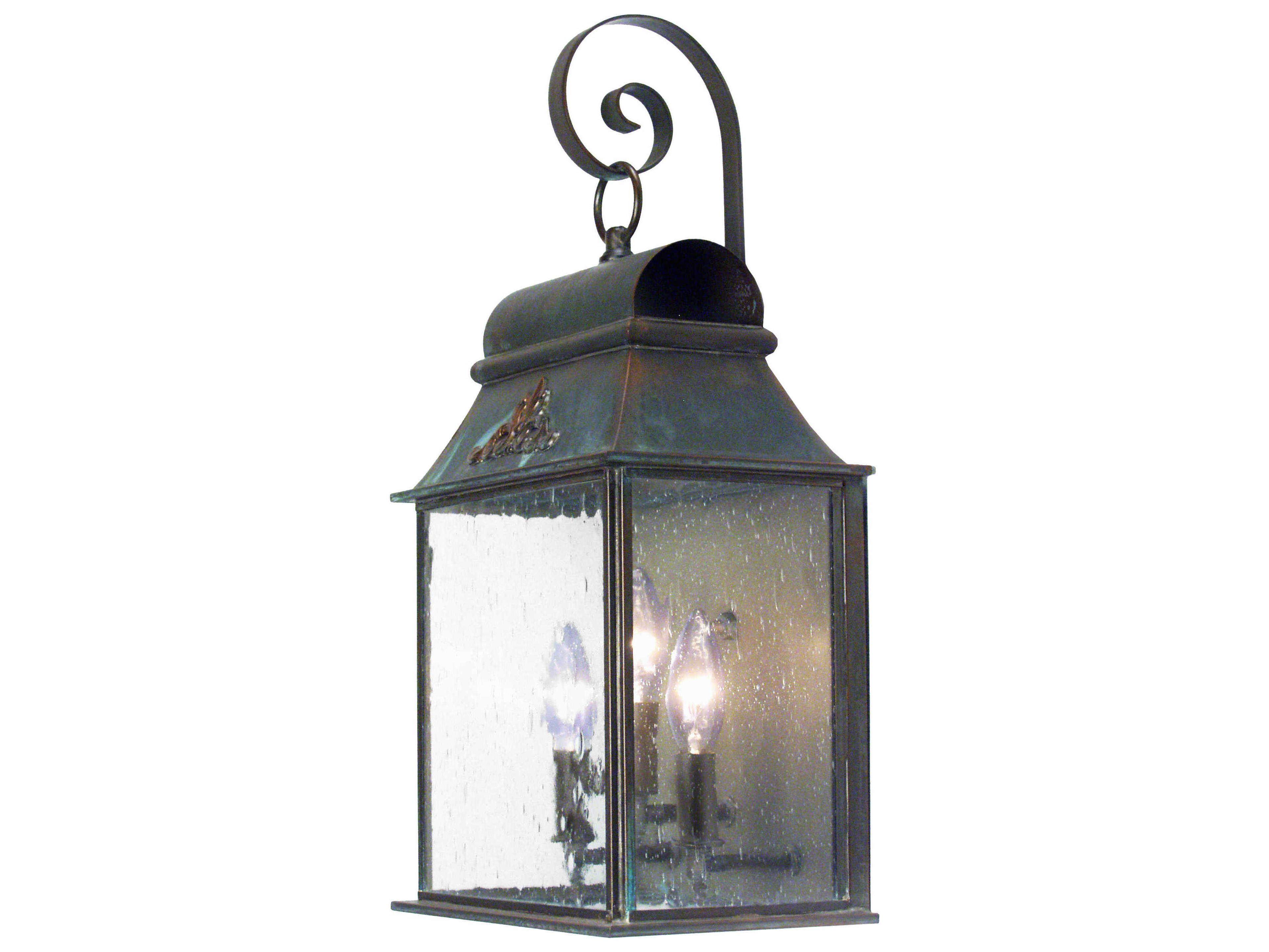 Meyda Bastille 3 - Light Glass Outdoor Wall Light