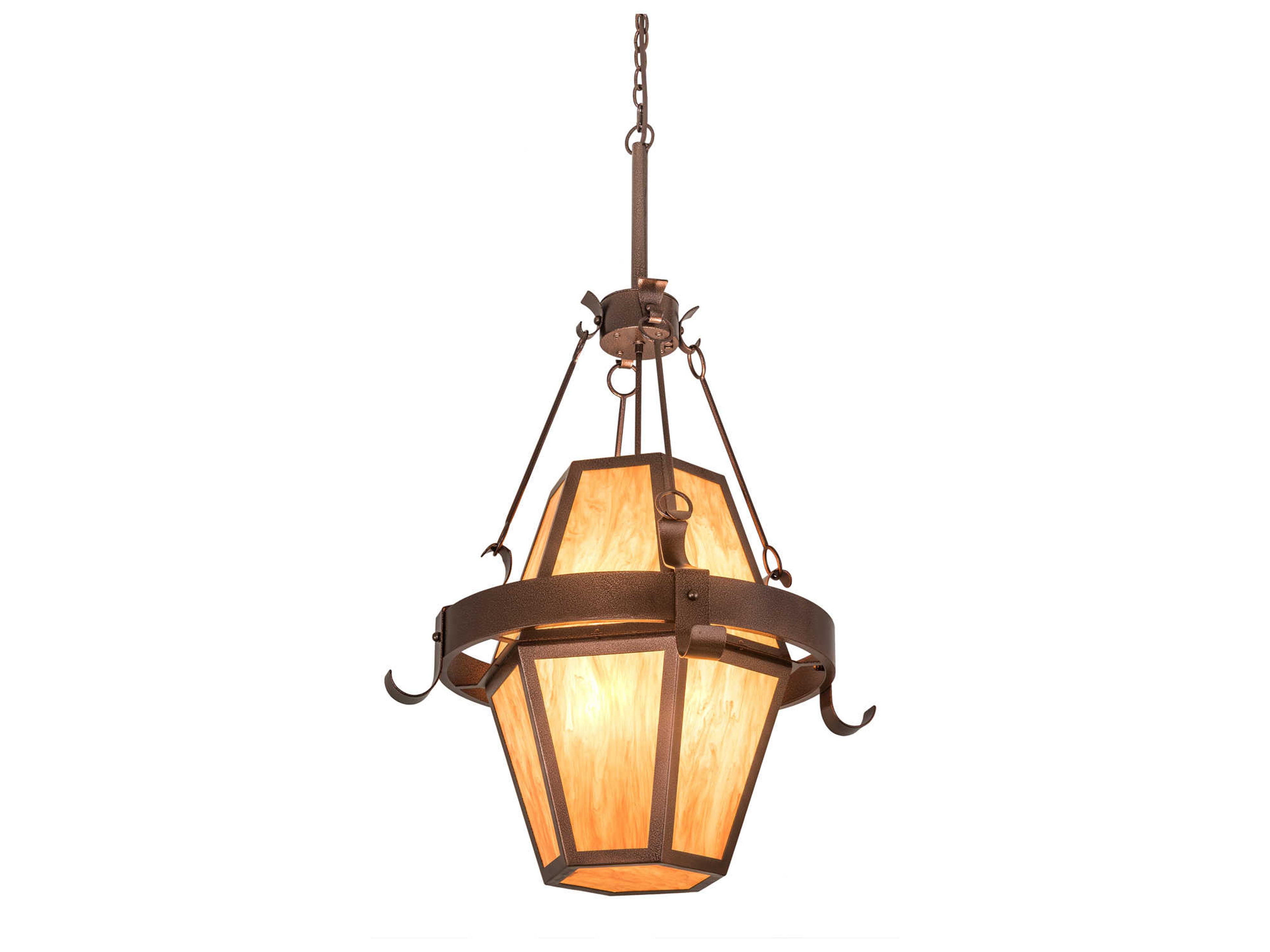 Meyda Bonanza 8-Light Copper Vein Lantern Pendant