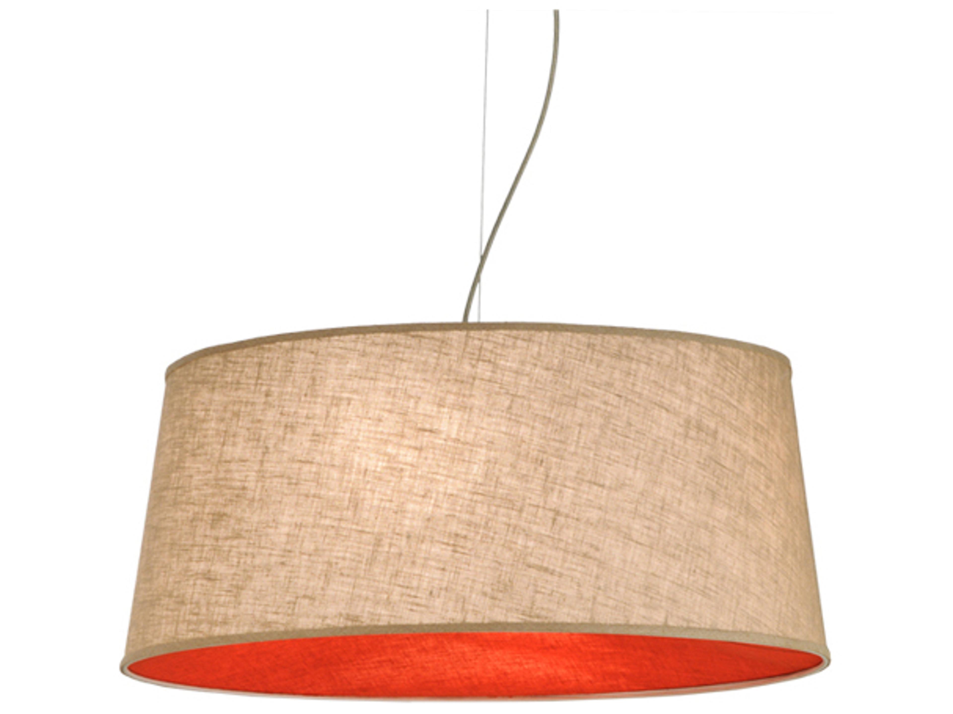 Meyda Bruges 5-Light Ruby Off White Drum Pendant