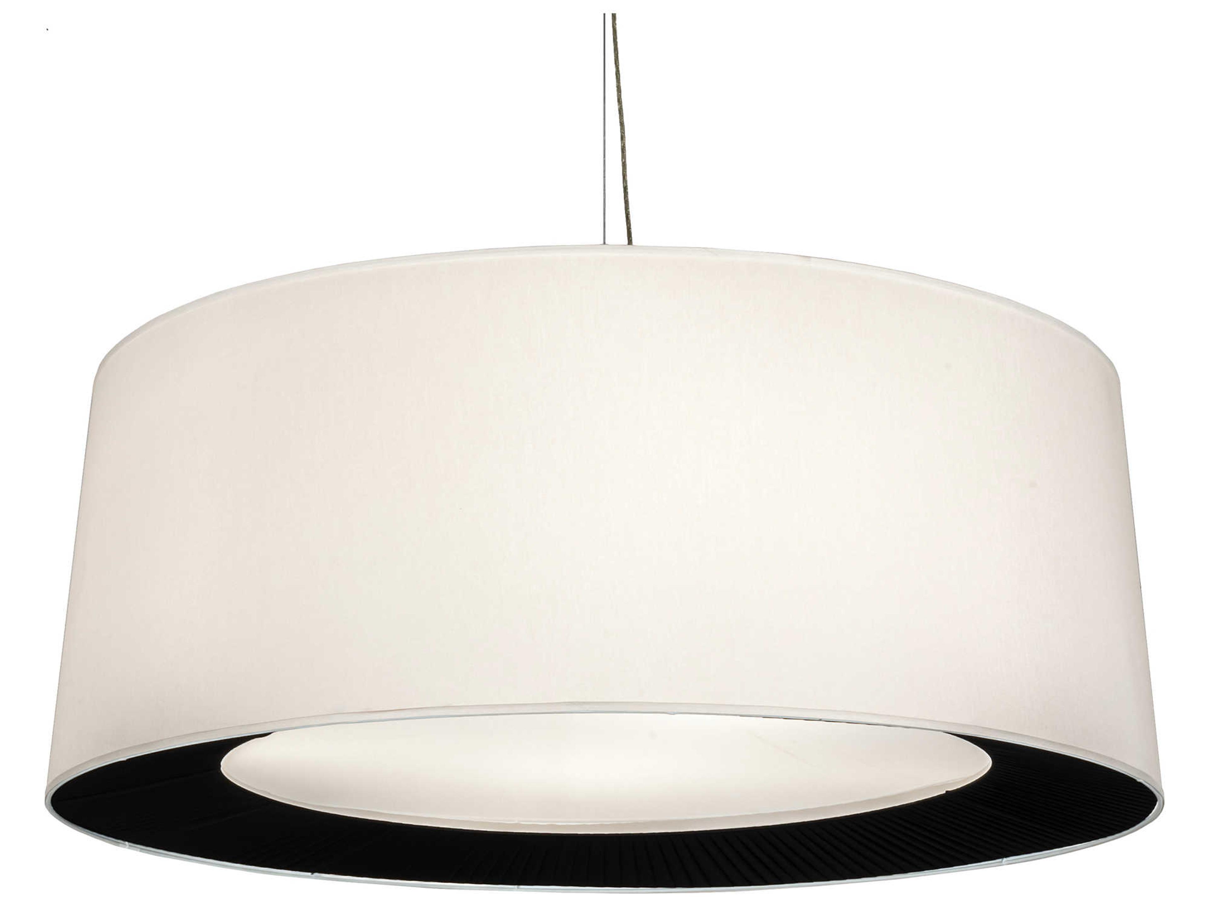 Meyda Bruges 5-Light Black Drum Pendant