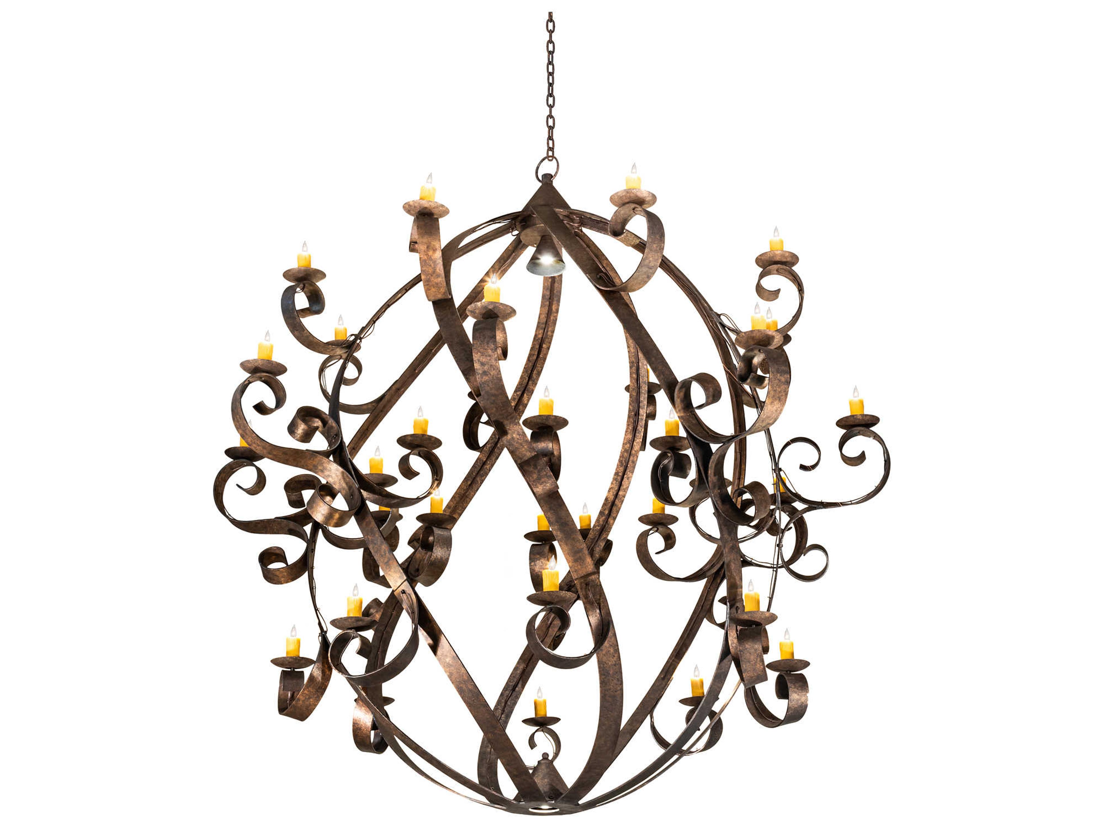 Meyda Caliope 32 1-Light Custom Brown LED Chandelier