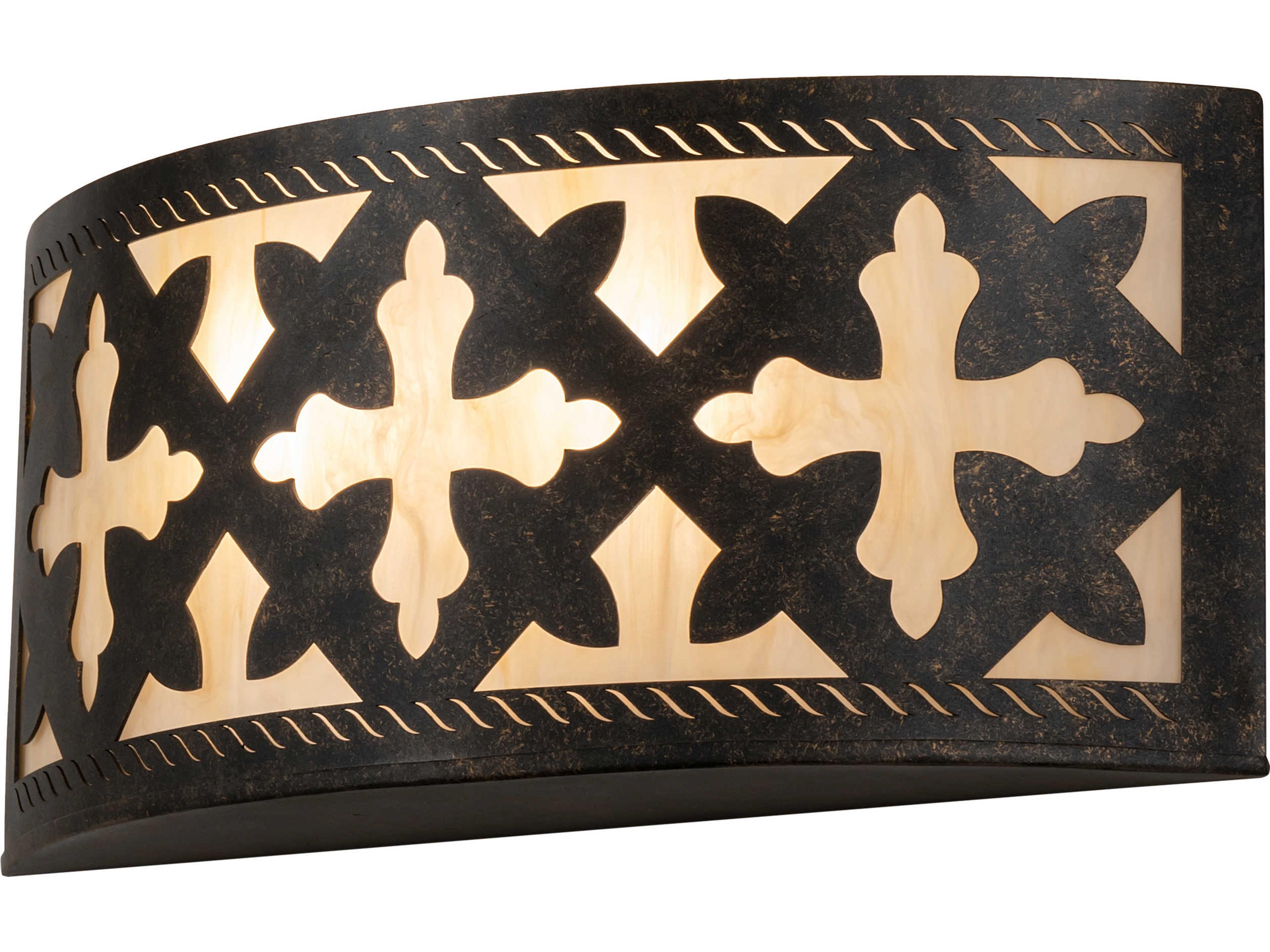 Meyda Cardiff 2-Light Bronze Wall Sconce