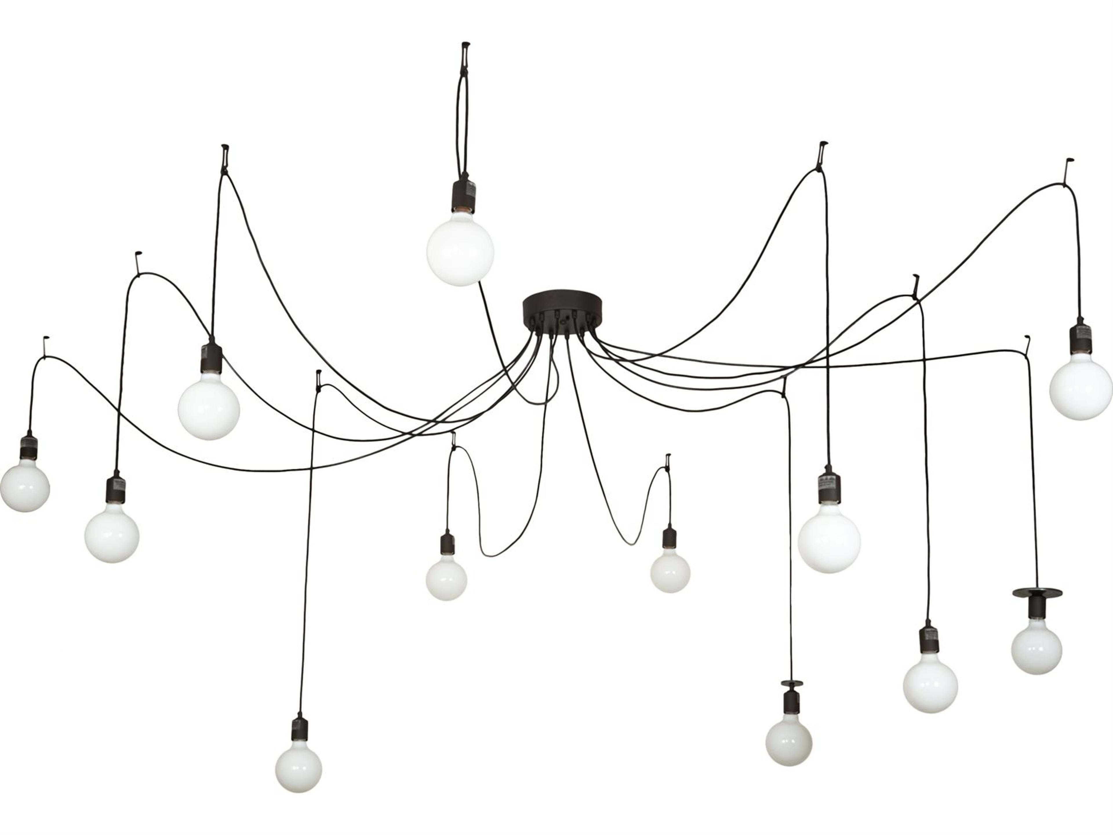 Meyda Castiliolite 12-Light Oil Rubbed Bronze White Globe Pendant