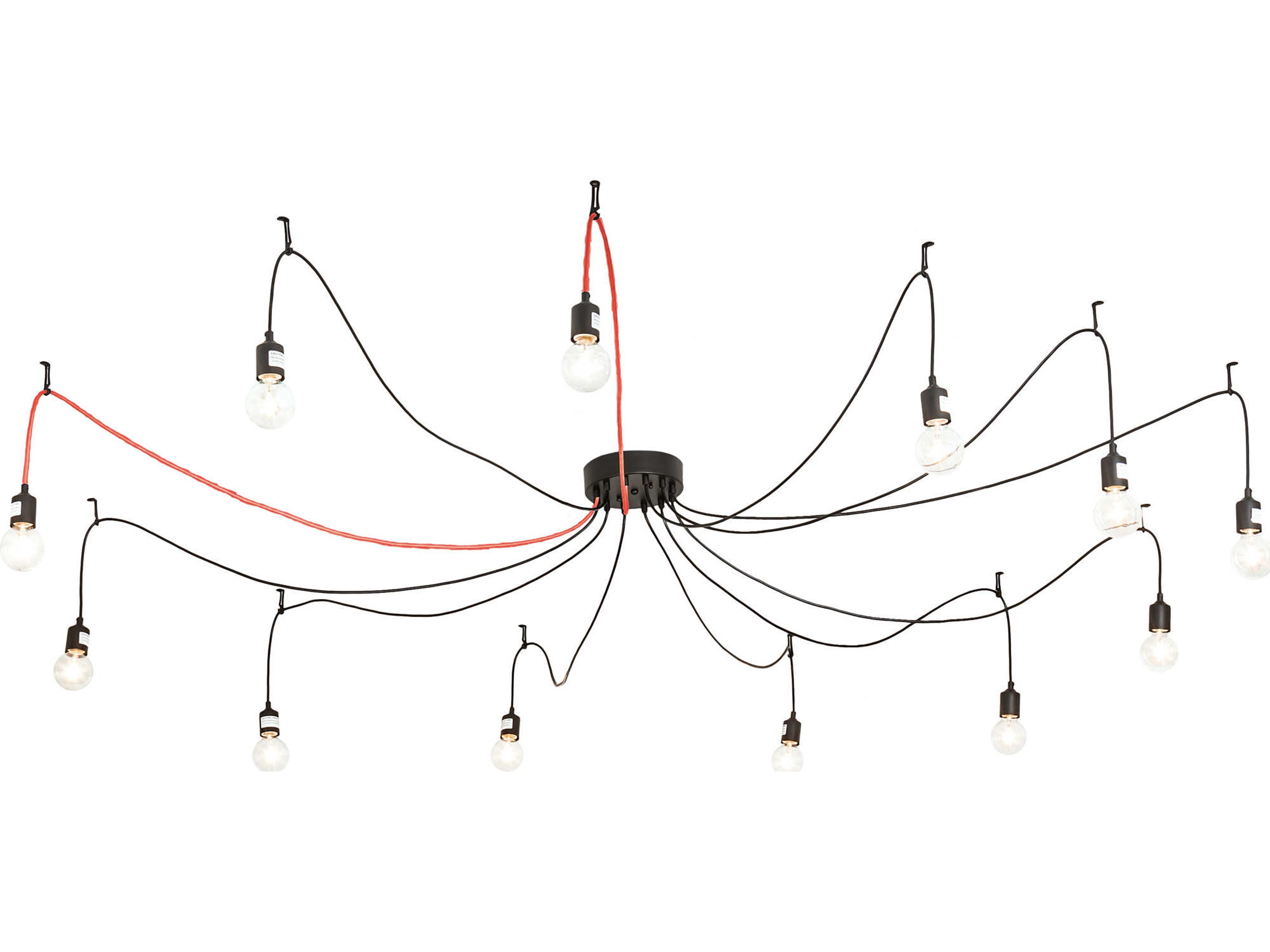 Meyda Castiliolite 12-Light Black LED Pendant