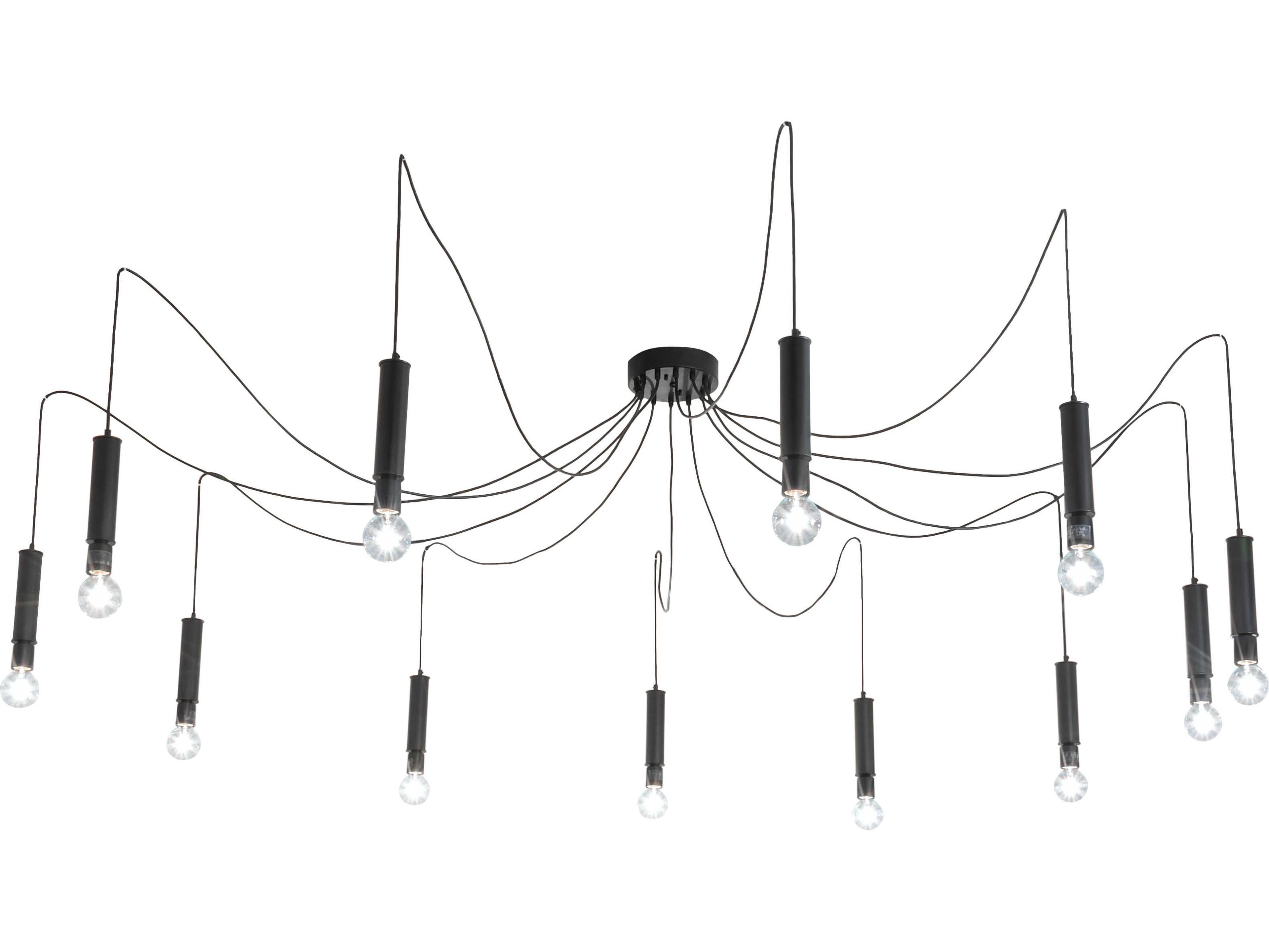 Meyda Castiliolite 12-Light Solar Black LED Pendant