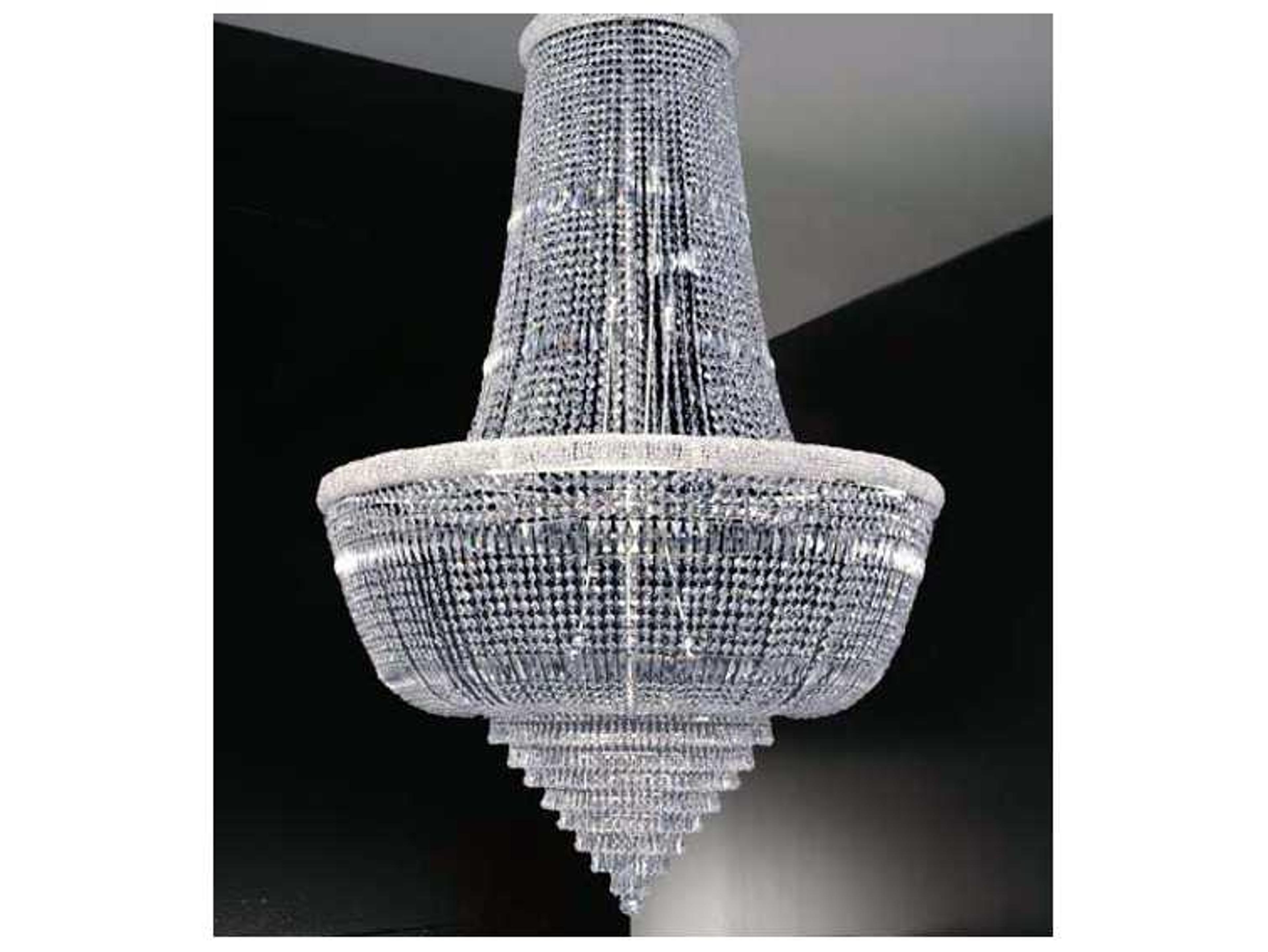 Meyda Crystal chrome Empire Chandelier