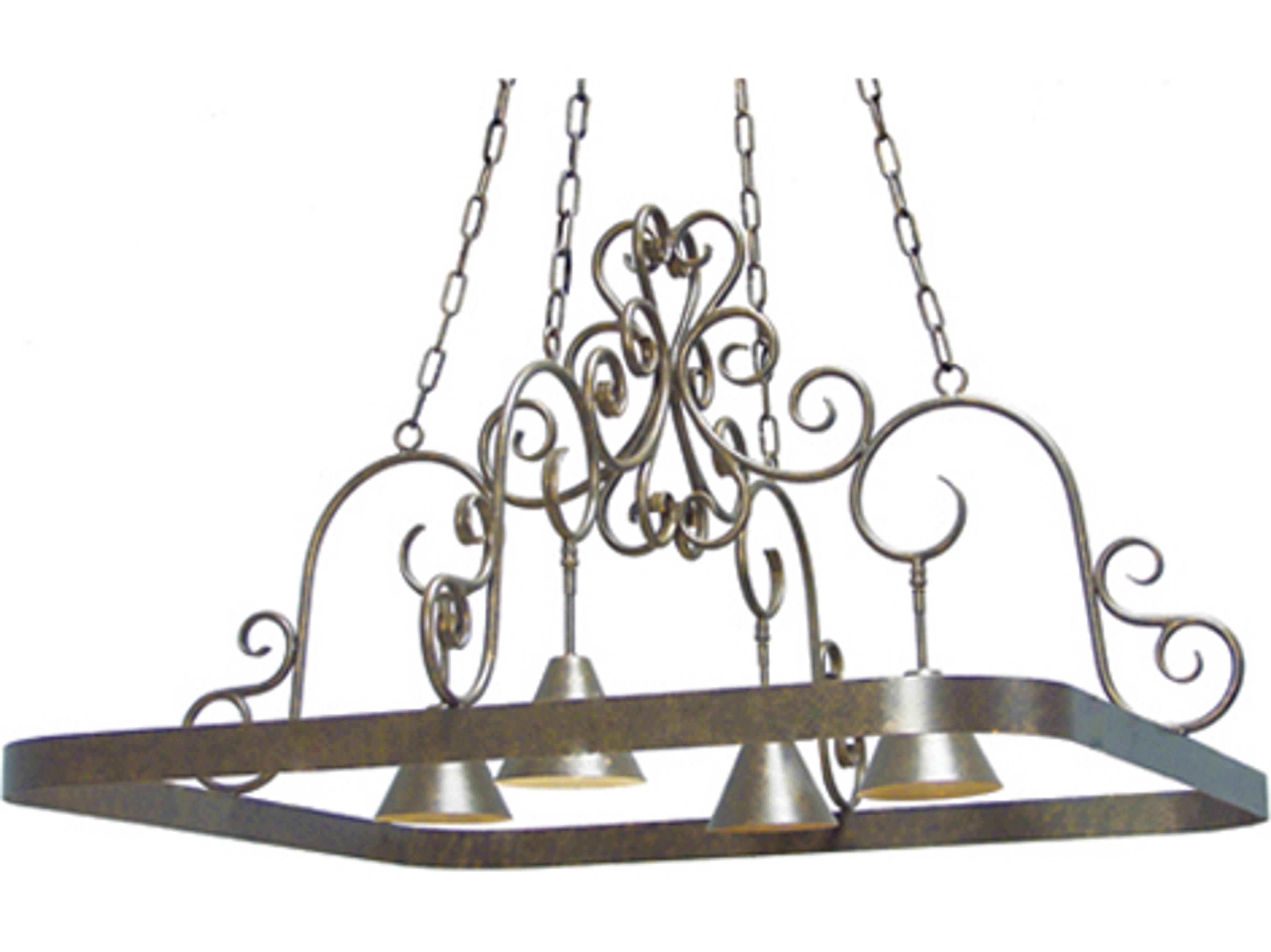 Meyda Celeste Gilded Tobacco Brown Bell Chandelier