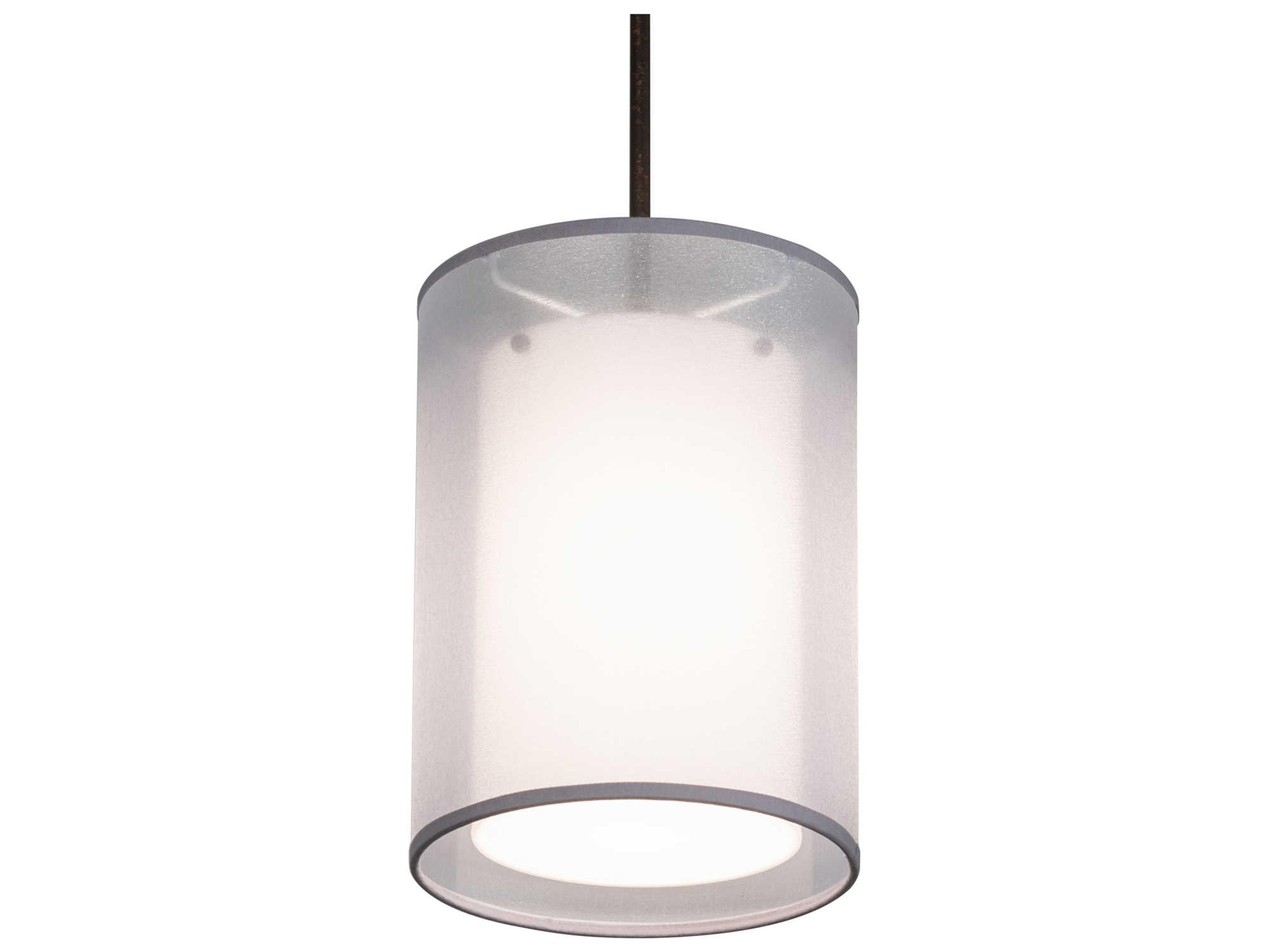 Meyda Cilindro 1-Light Brown Cylinder Mini Pendant