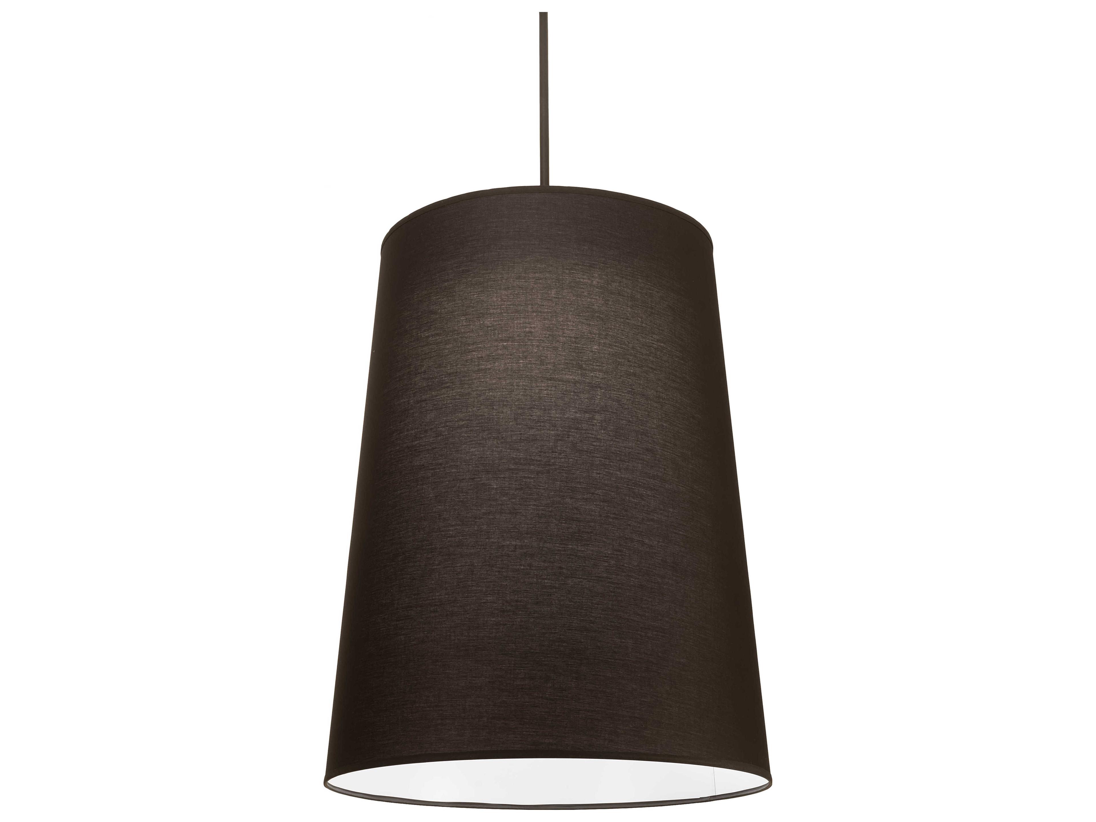 Meyda Cilindro 1-Light Black White LED Empire Pendant