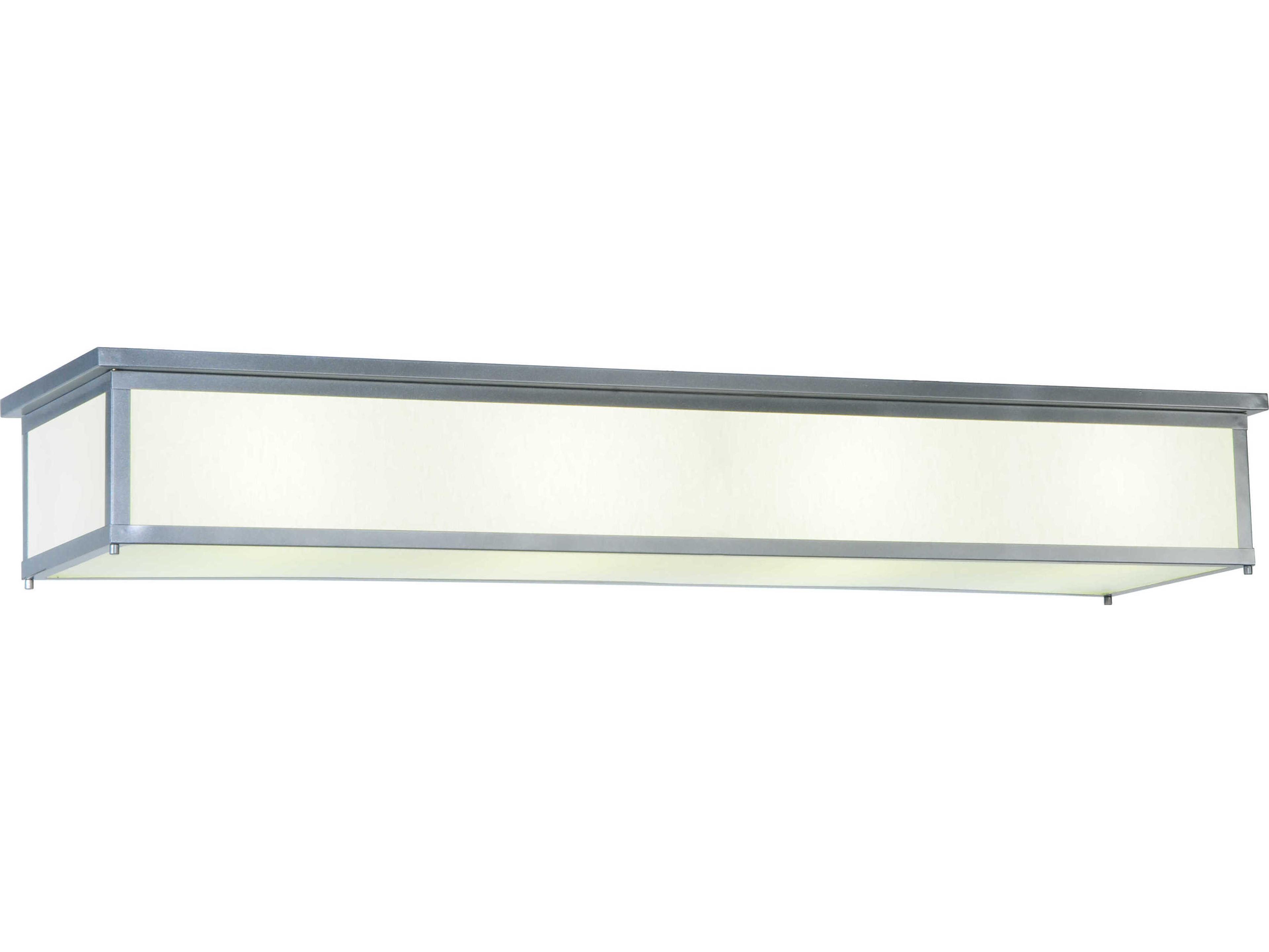 Meyda Contemporary 8-Light Silver Linear Flush Mount