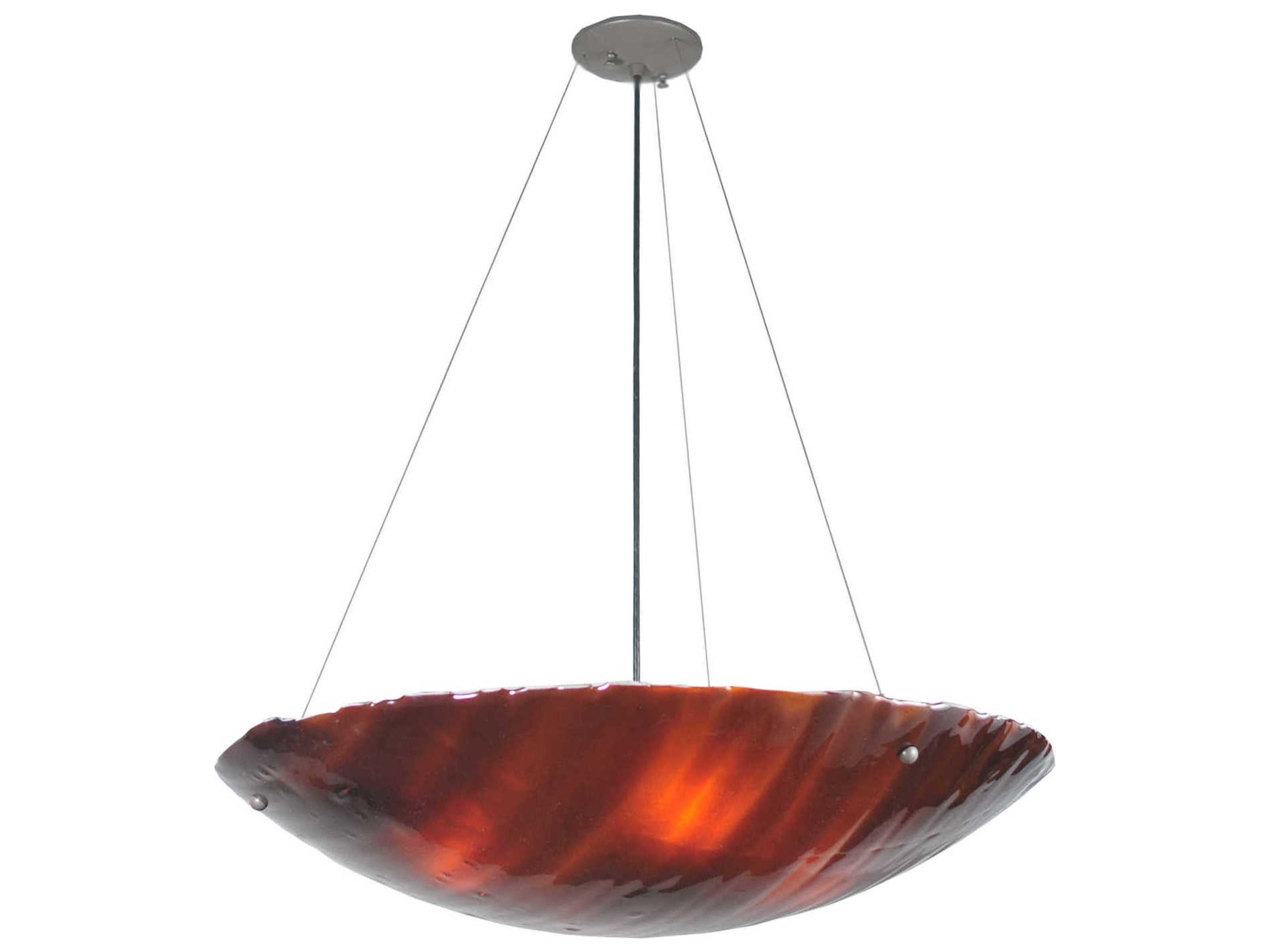 Meyda Contemporary 4-Light Brown Bowl Pendant