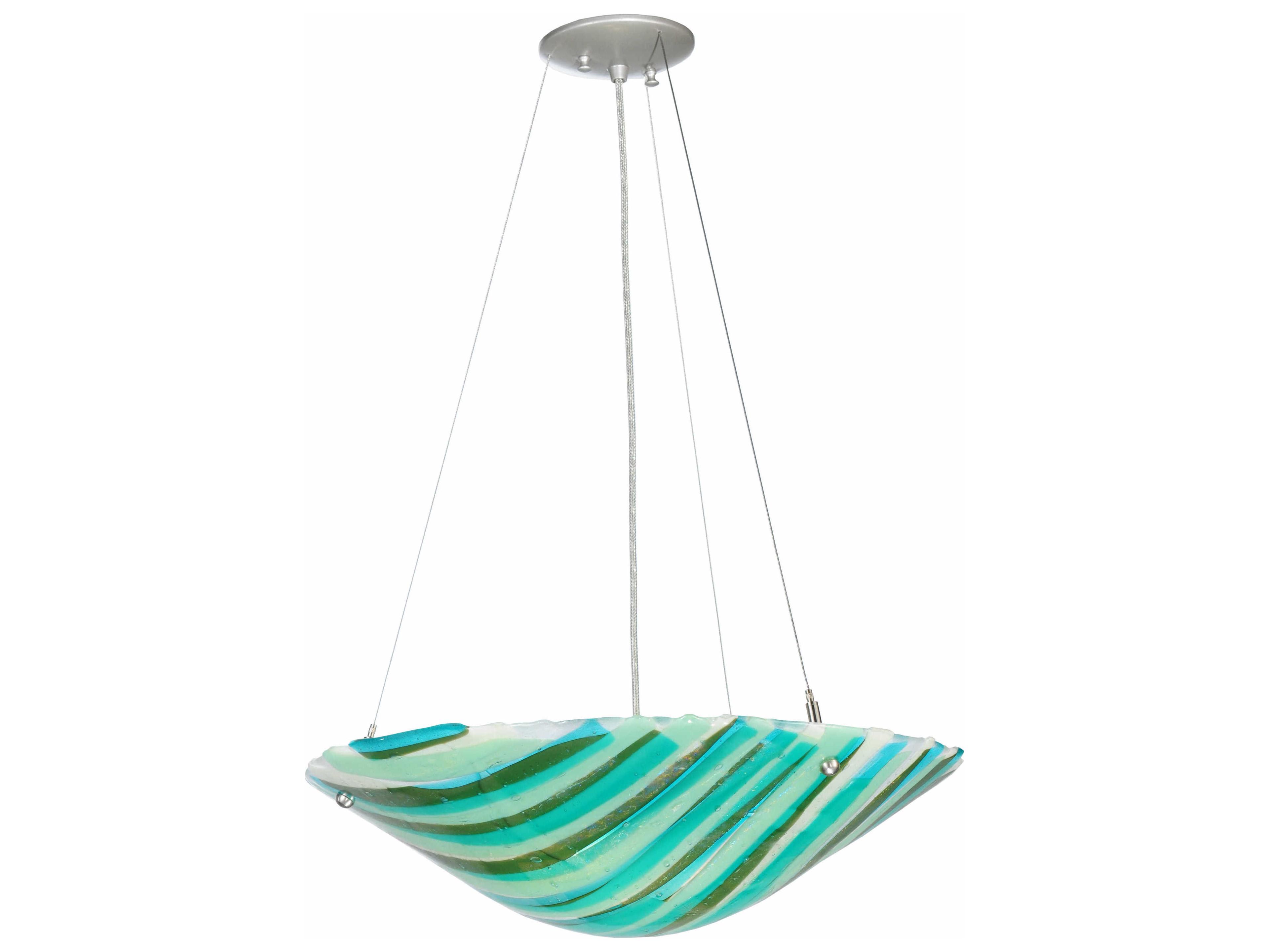 Meyda Contemporary 2-Light Gray Bowl Pendant