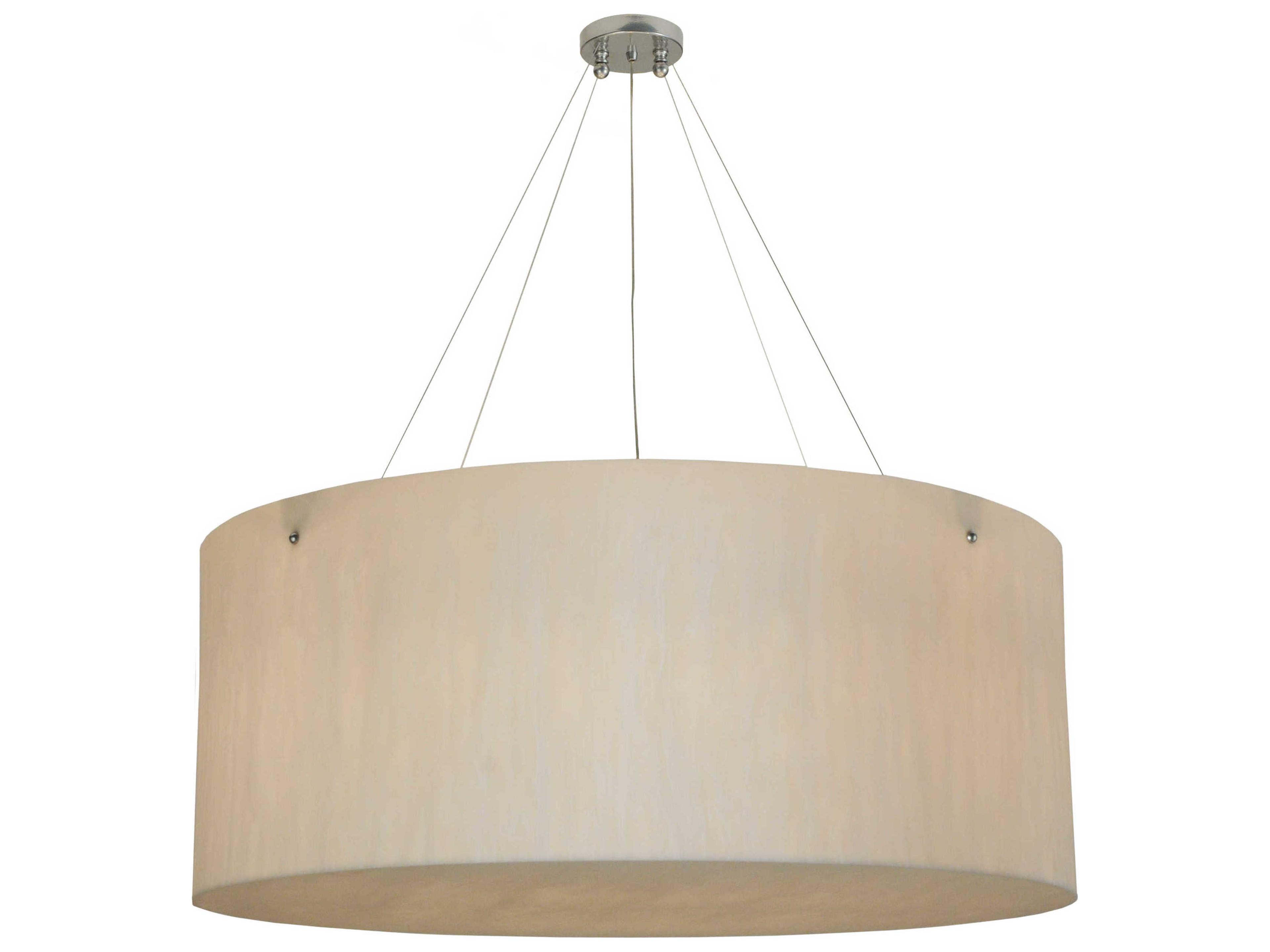 Meyda Contemporary 8-Light Gray Drum Pendant