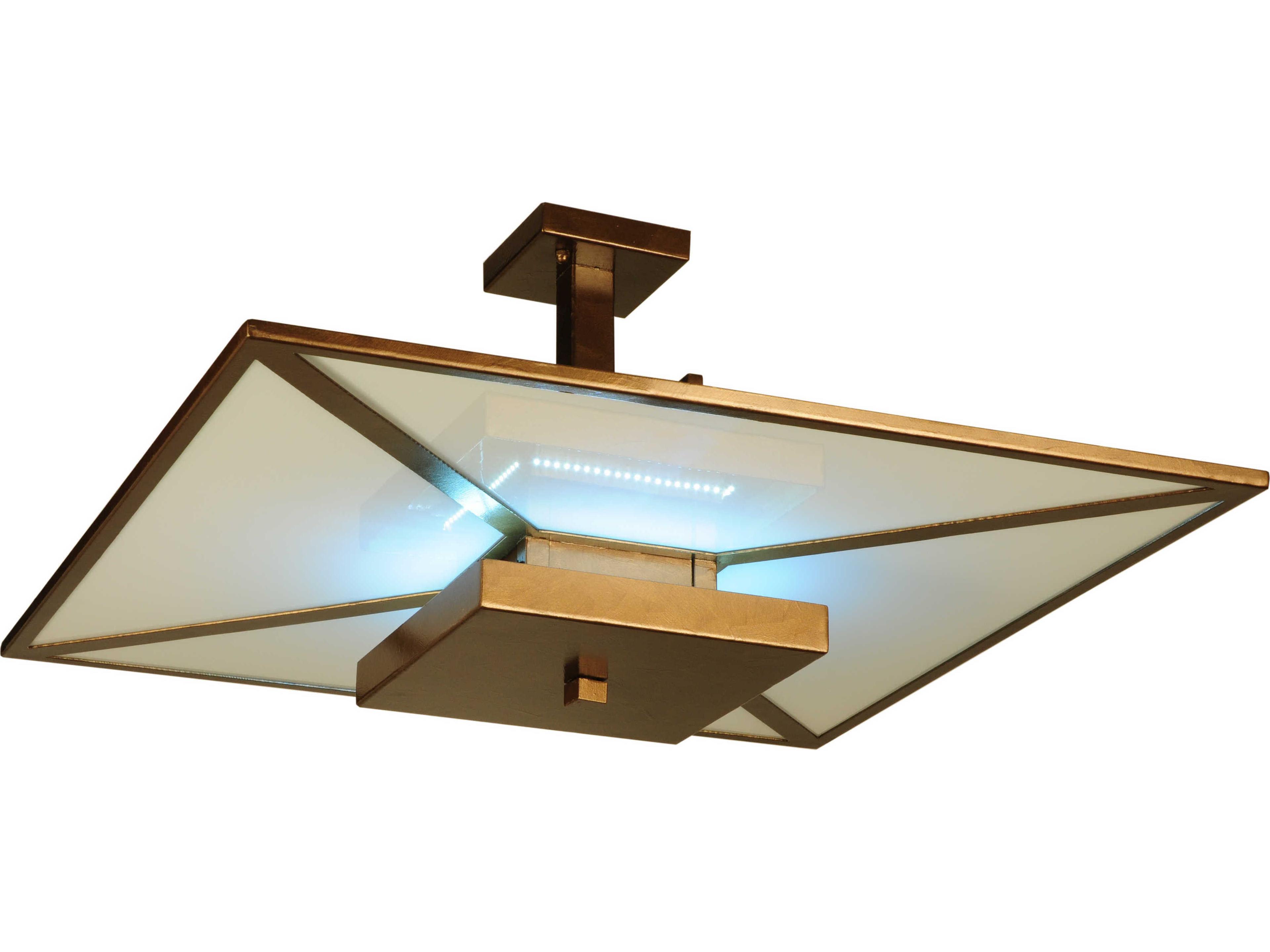 Meyda Contemporary 8-Light Yellow Geometric Pendant