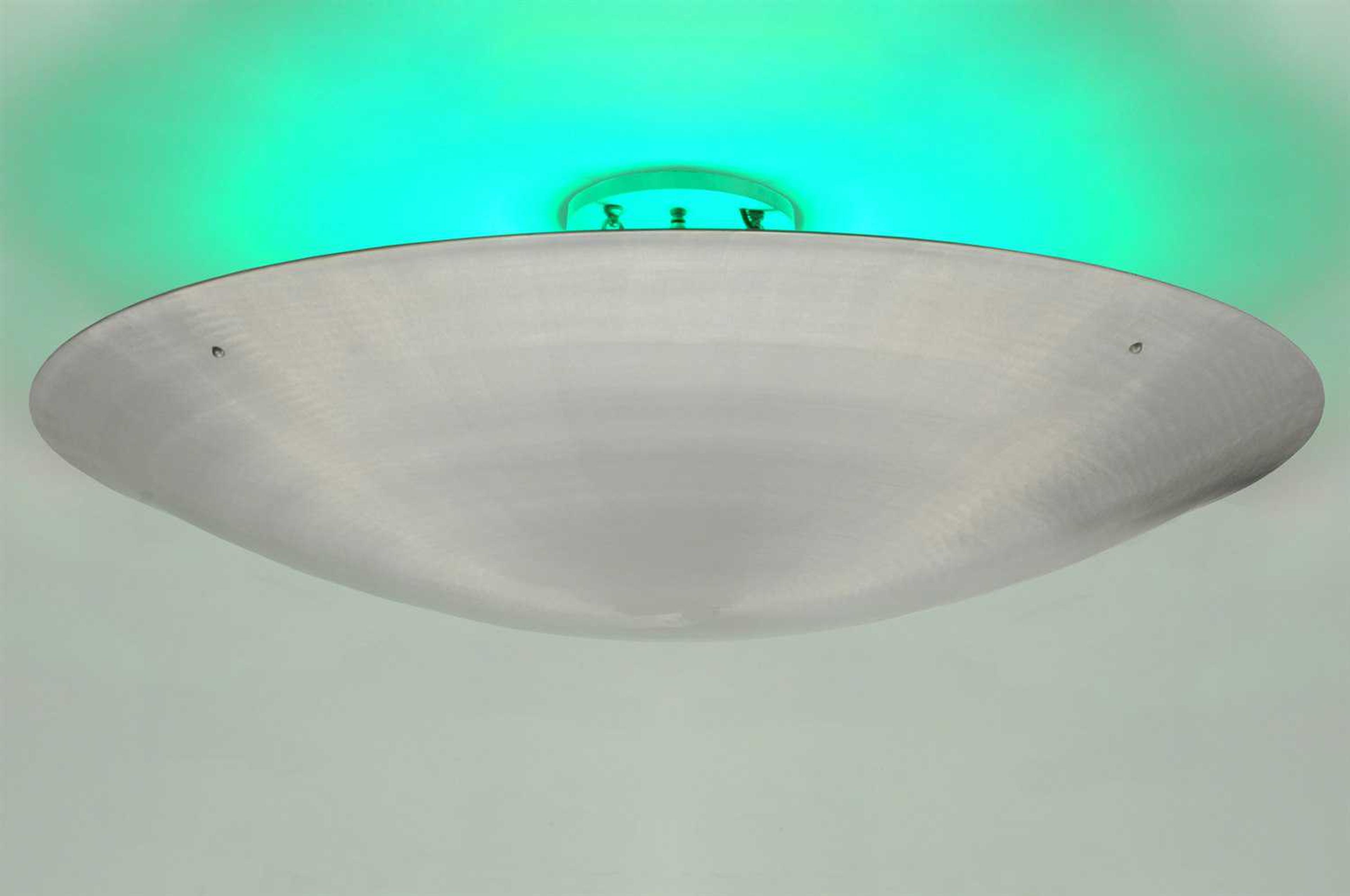 Meyda Contemporary Gray LED Bowl Pendant