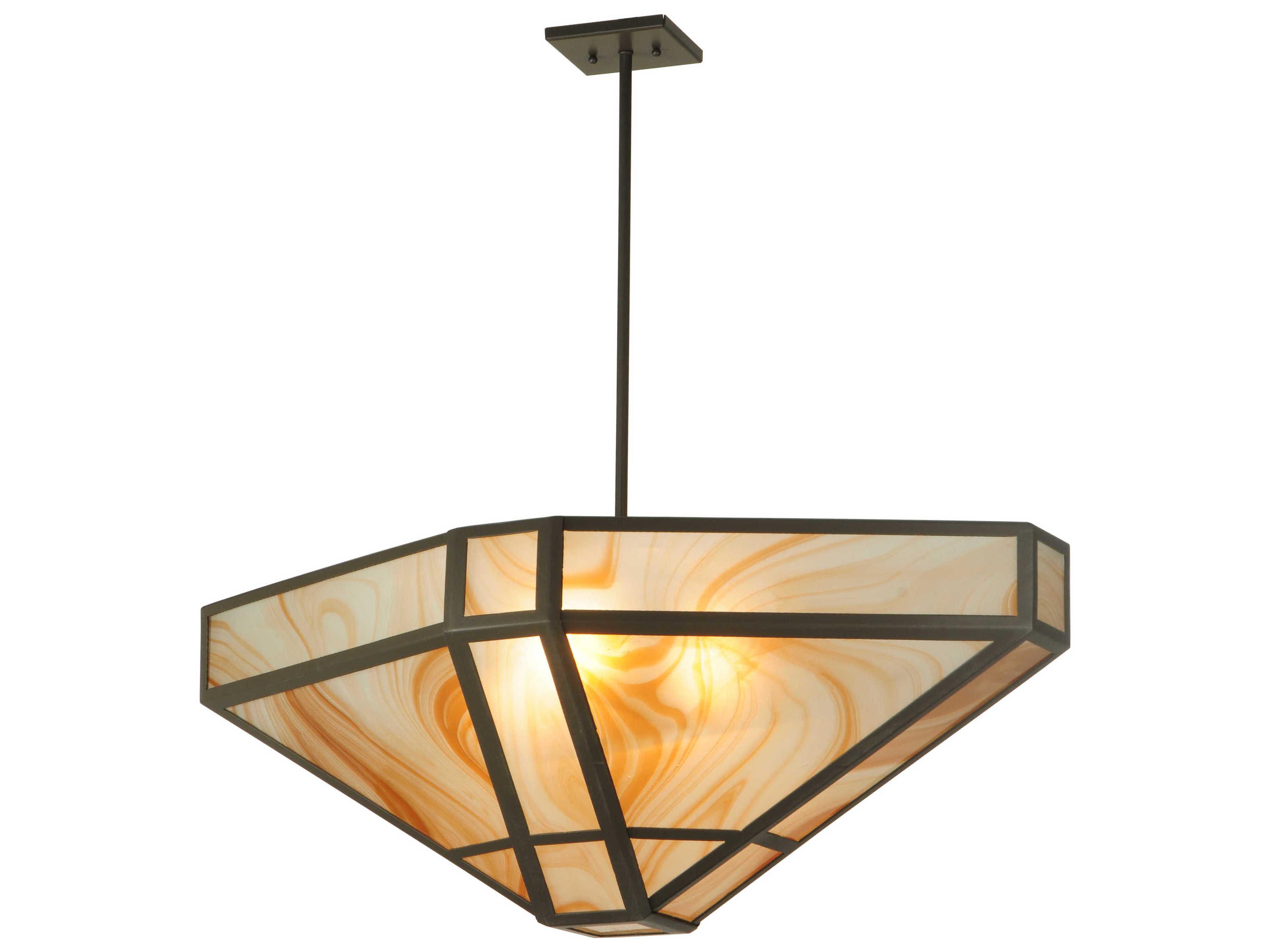 Meyda Contemporary 4-Light Bronze Pendant