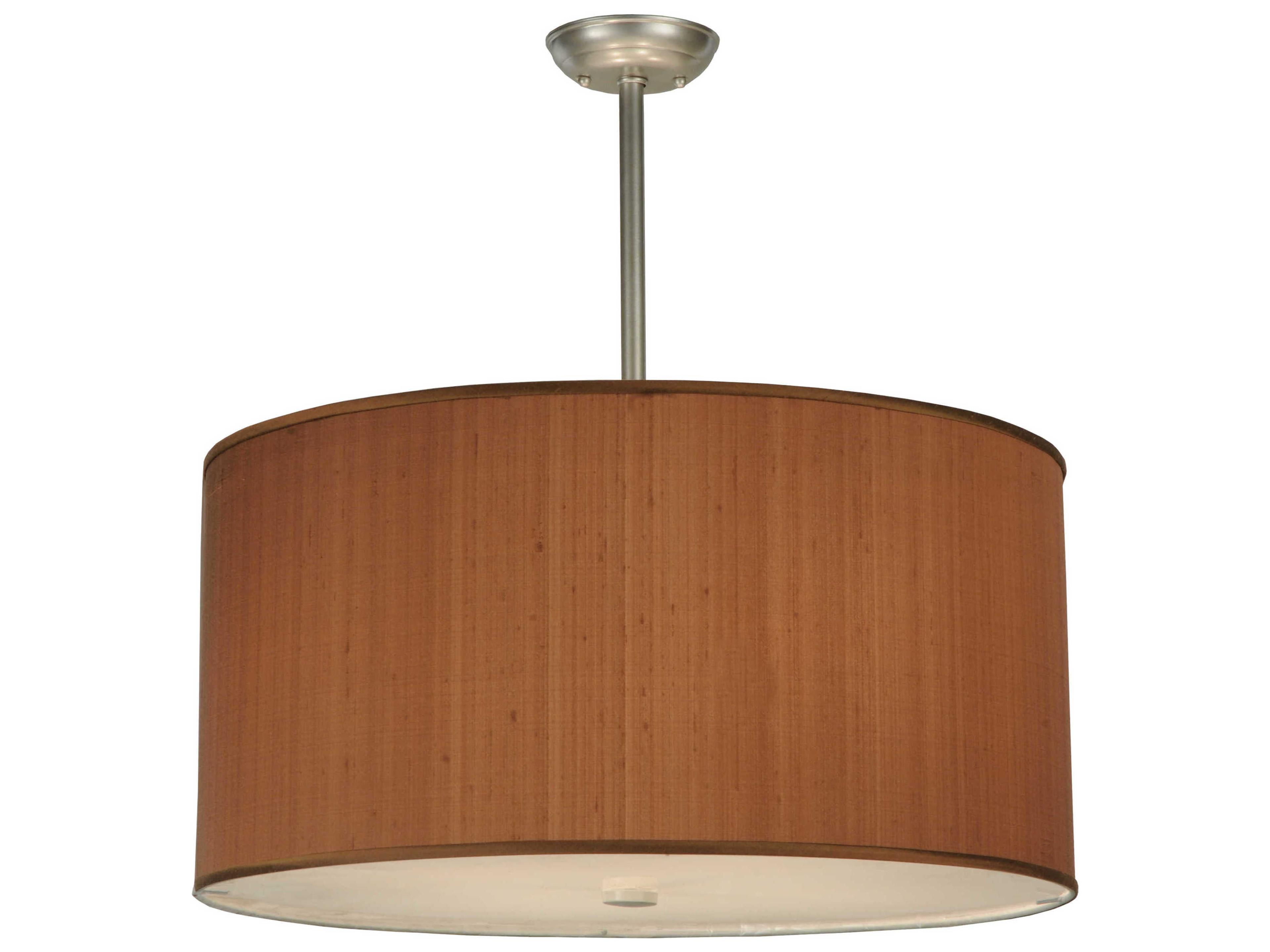 Meyda Contemporary 4-Light Gray Drum Pendant