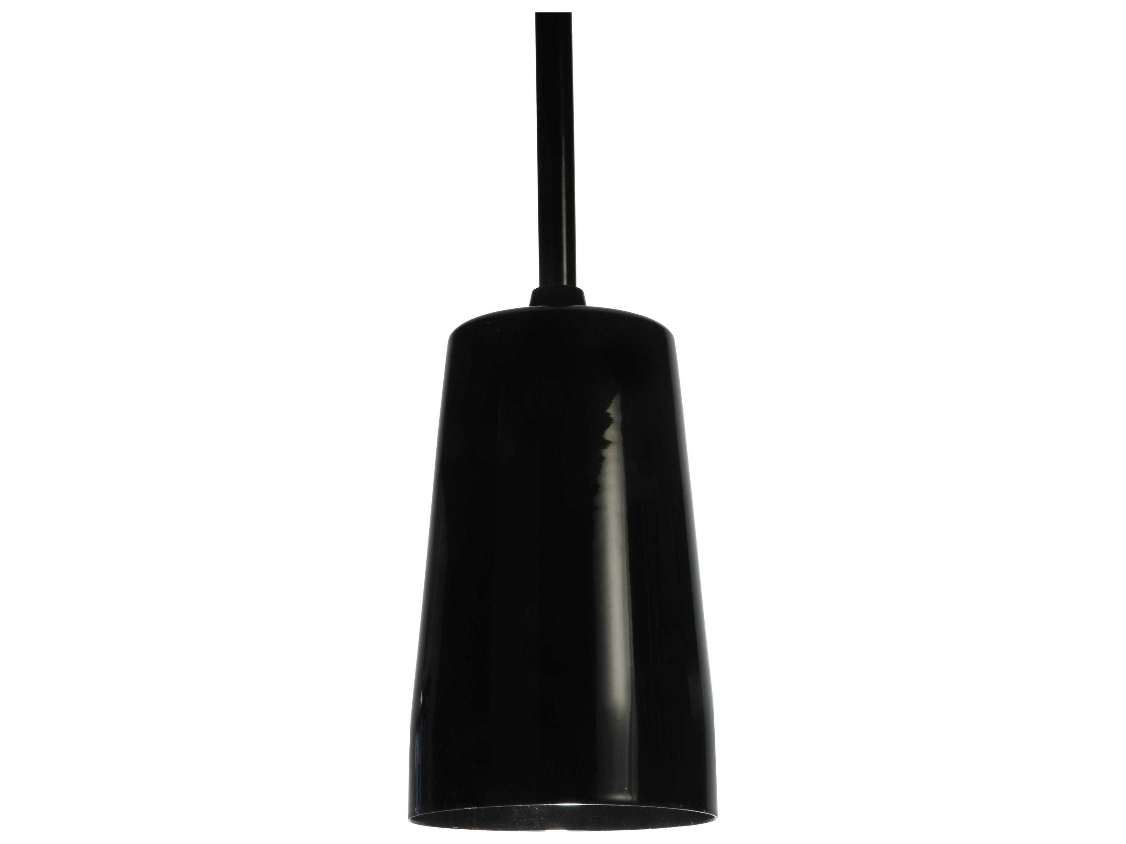 Meyda Contemporary 1-Light Black Bell Pendant