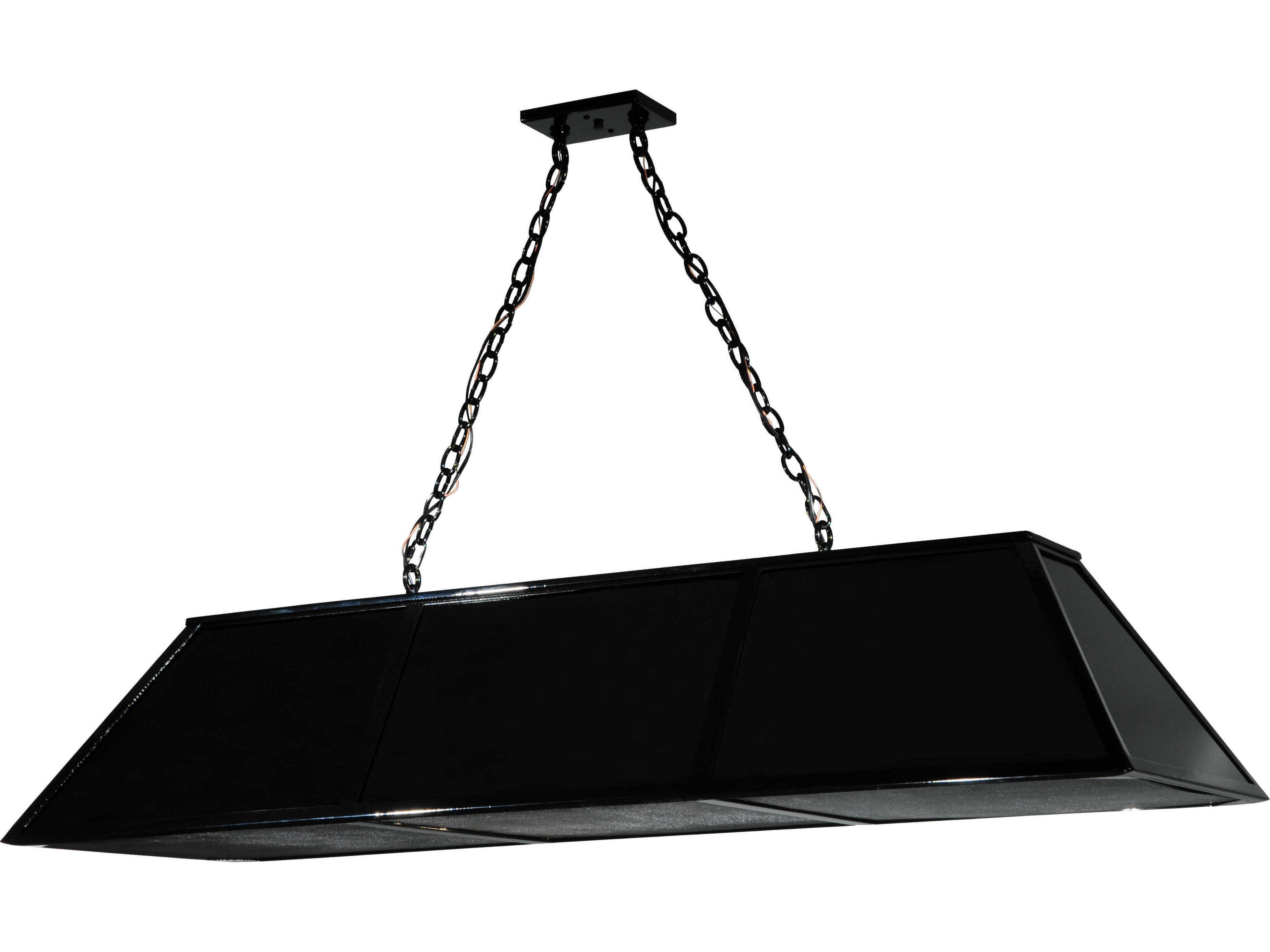 Meyda Contemporary 12-Light Black Linear Pendant