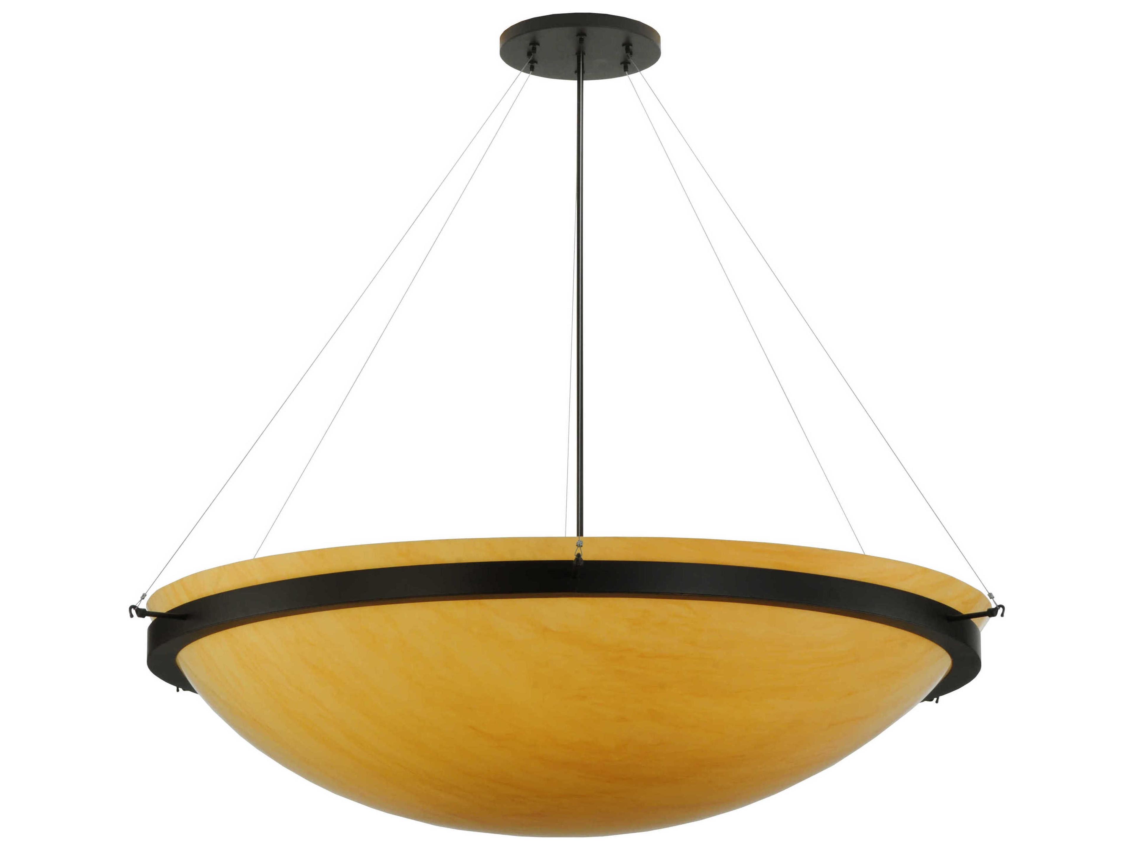 Meyda Contemporary 8-Light Bronze Bowl Pendant