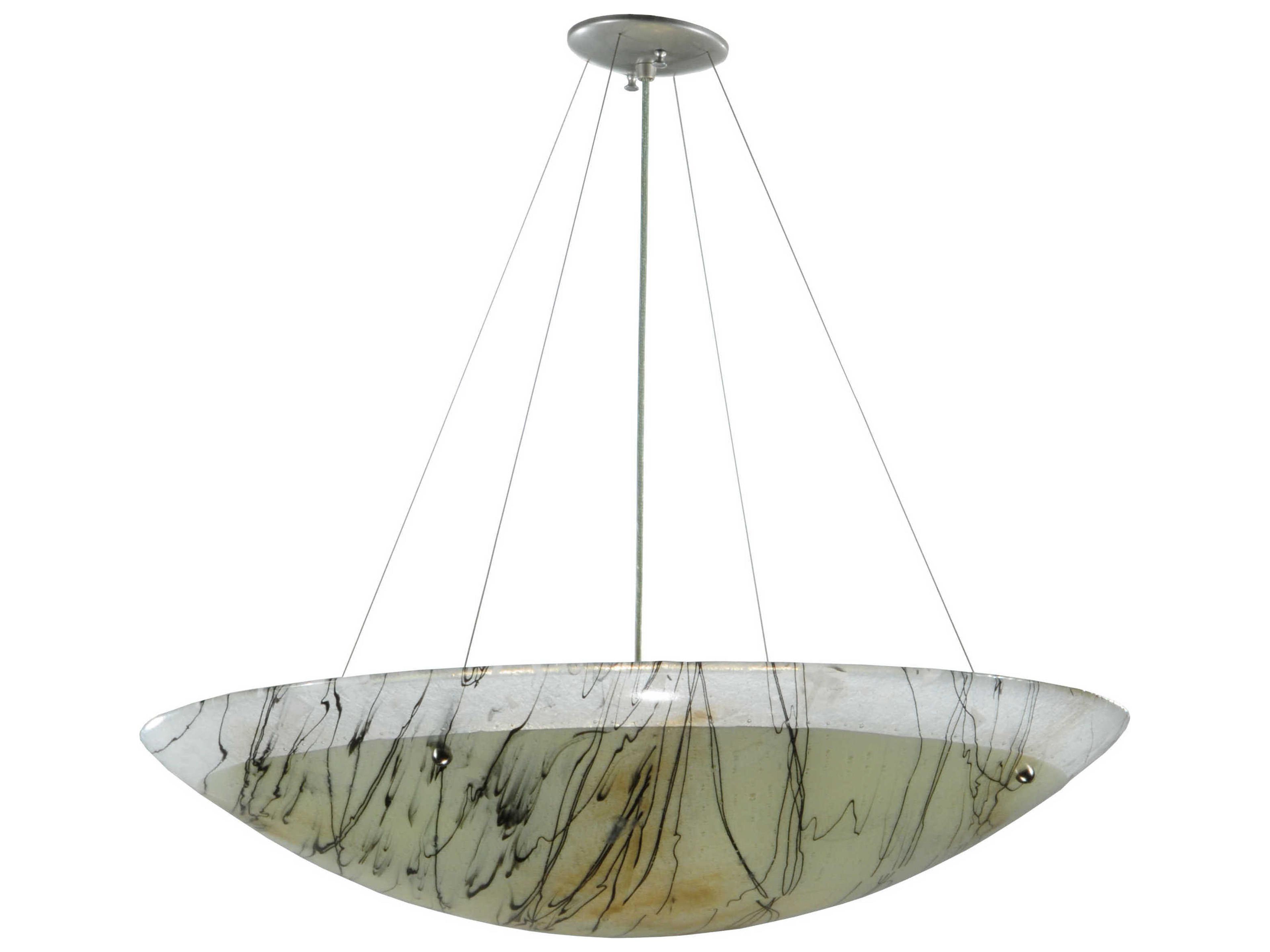 Meyda Metro Fusion 4-Light Gray Bowl Pendant