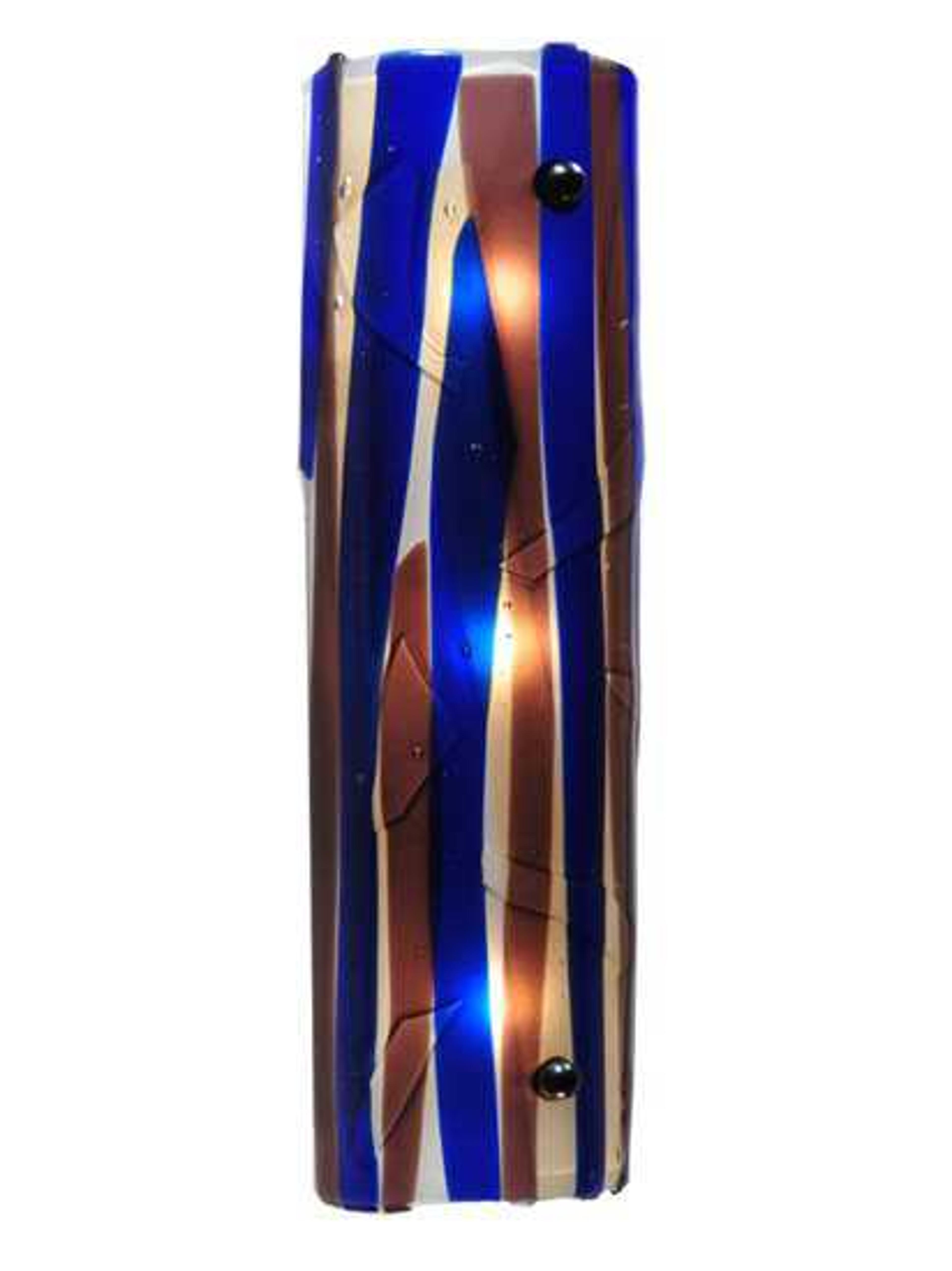 Meyda Metro Fusion 3-Light Blue Tiffany Wall Sconce