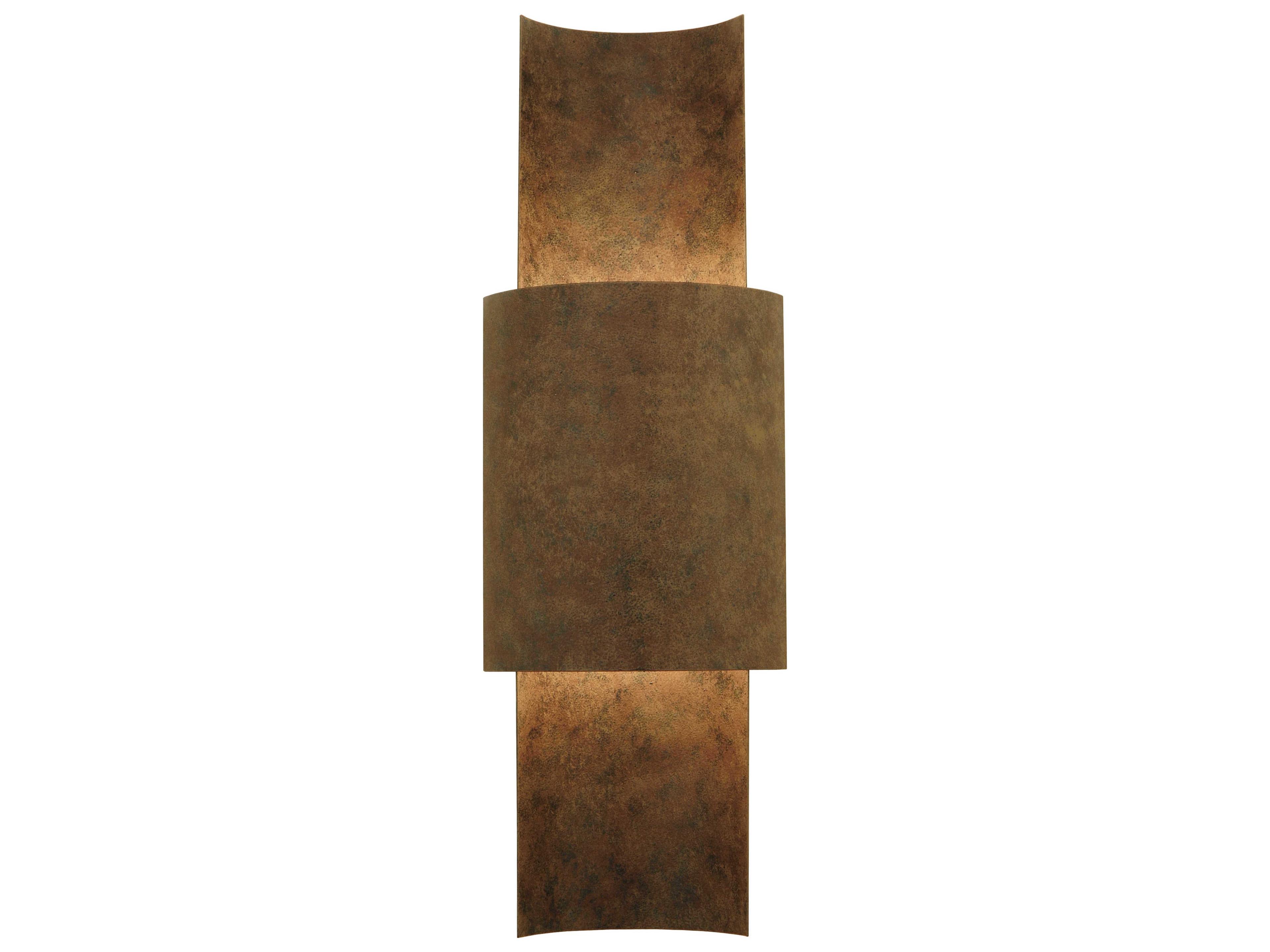 Meyda Contemporary 2-Light Brown Wall Sconce