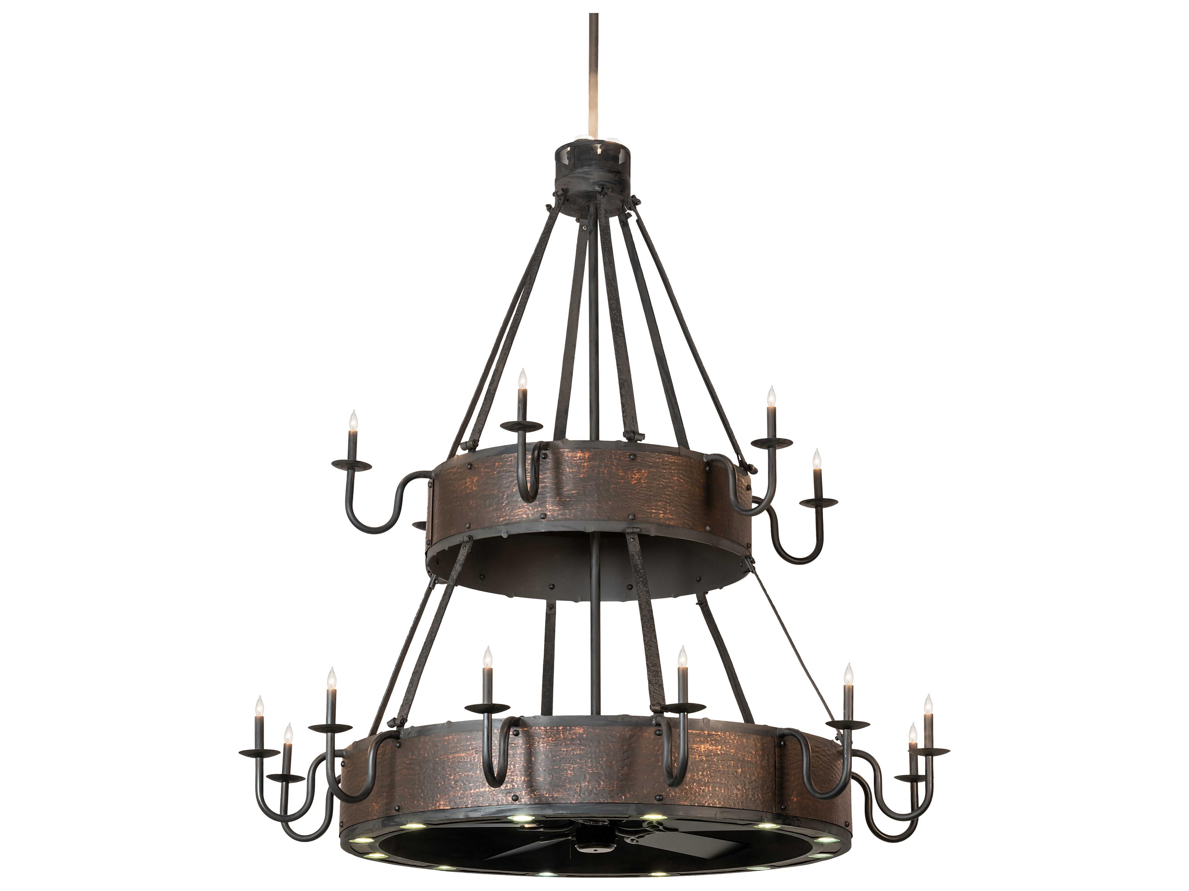 Meyda 18-Light 74" LED Ceiling Fan