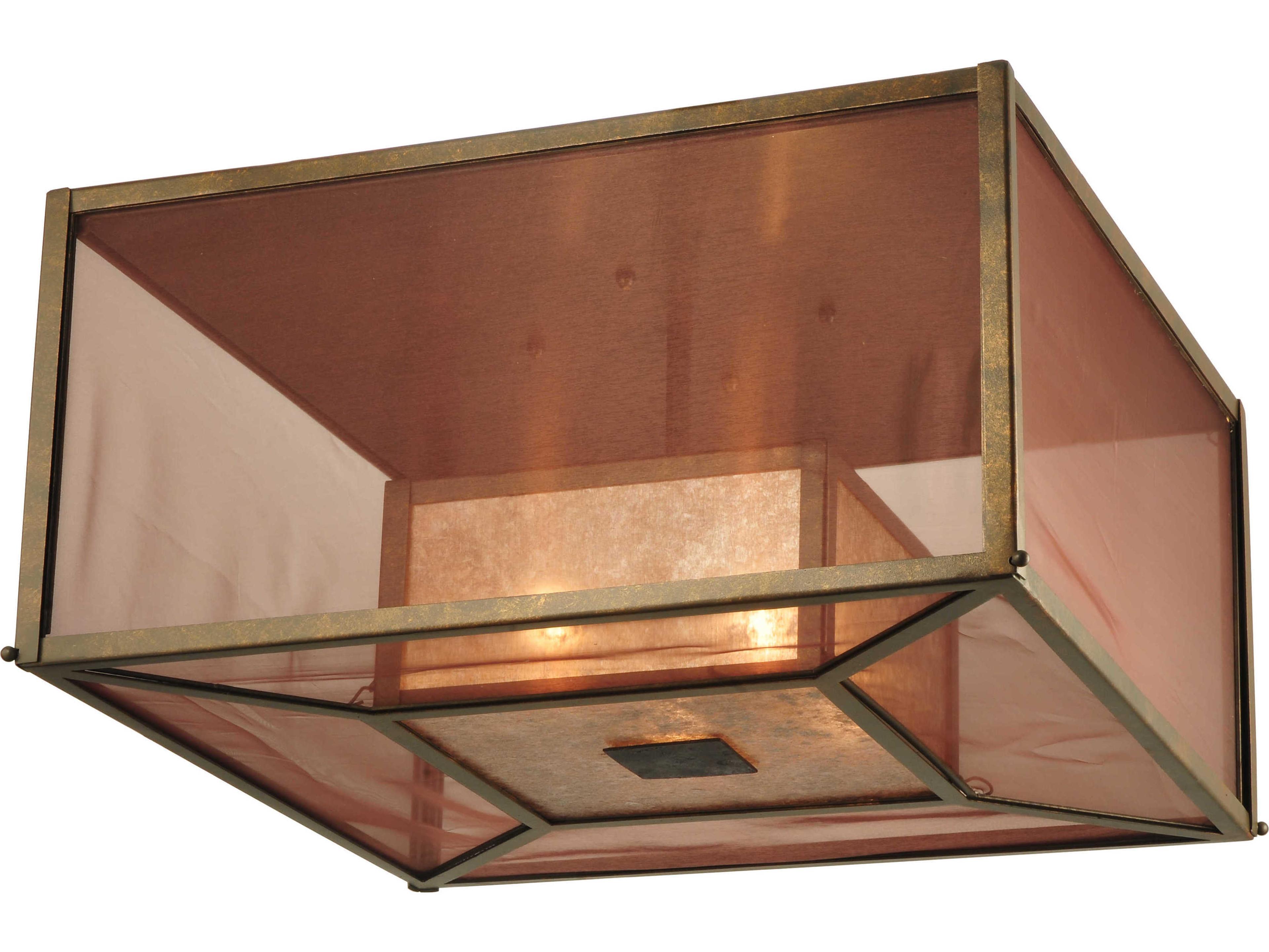 Meyda Quadrato Umador 4-light Flush Mount Light