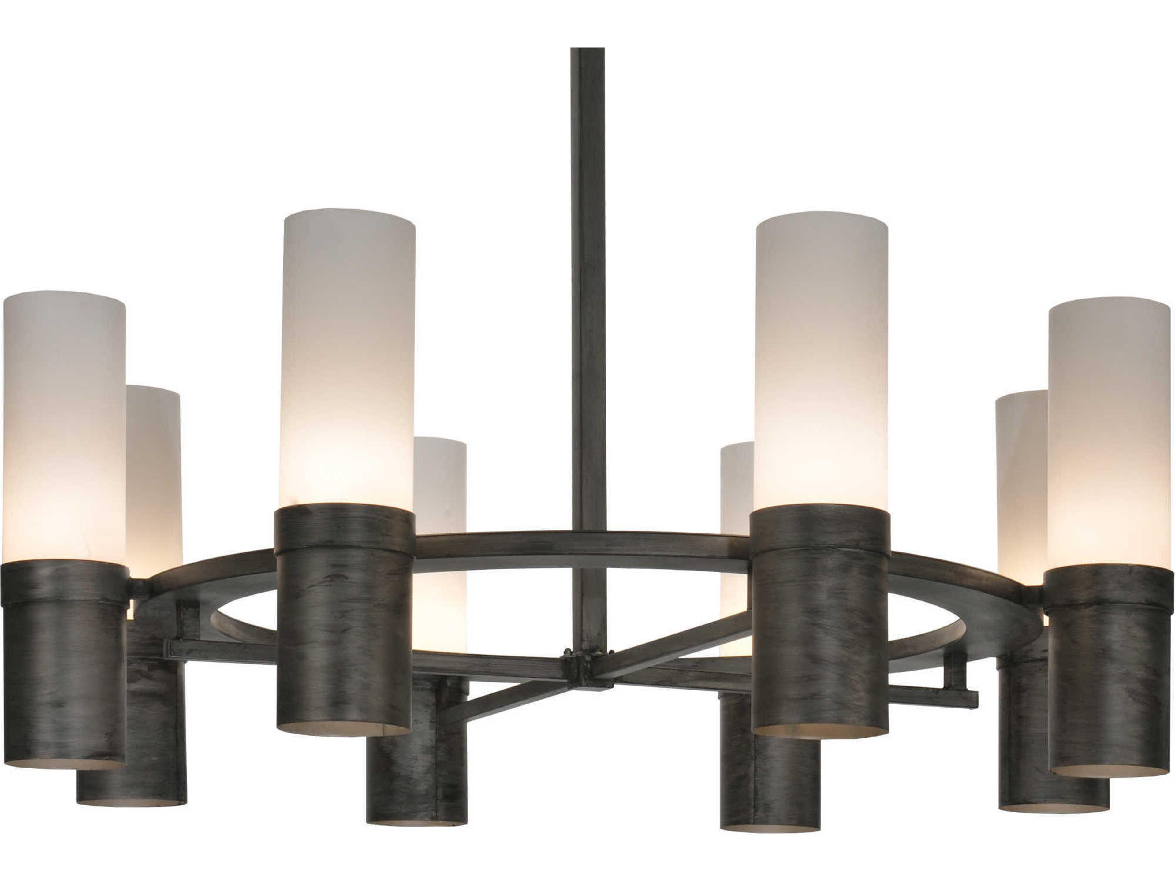 Meyda Farmington 16-Light-Light Brown Cylinder Chandelier