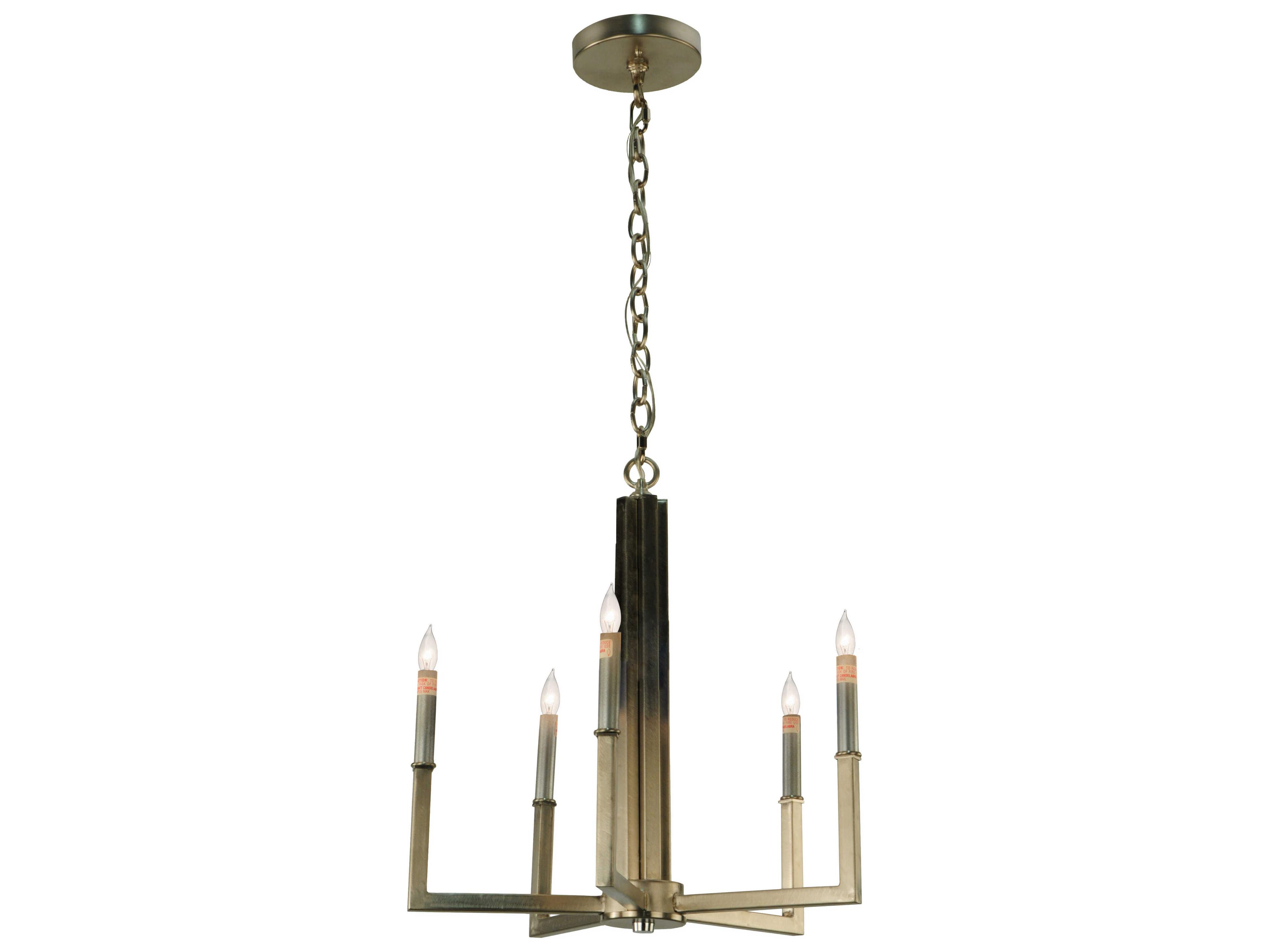 Meyda Deco 5-Light Gold Candelabra Chandelier