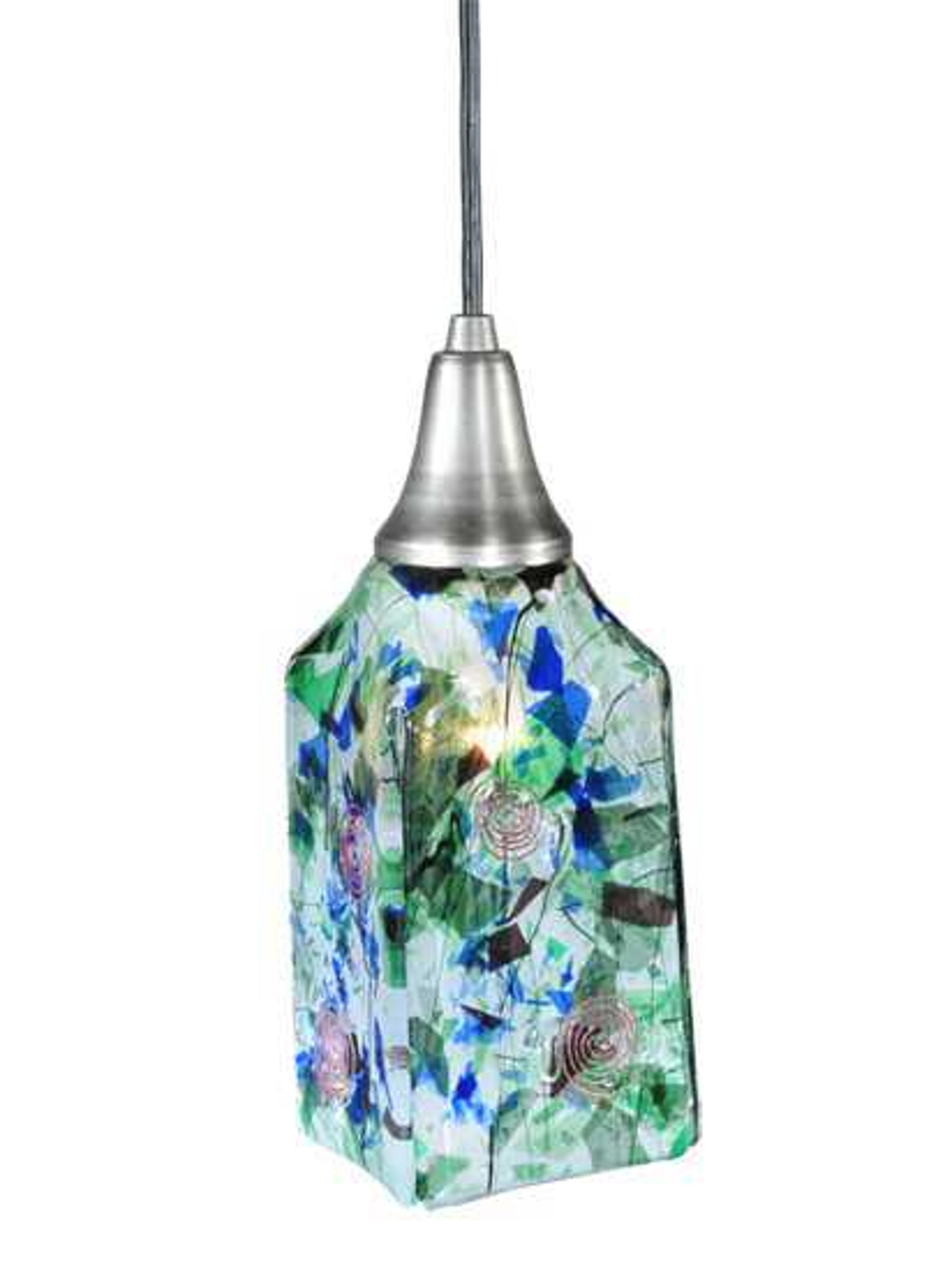 Meyda Metro Fusion 1-Light Gray Mini Pendant