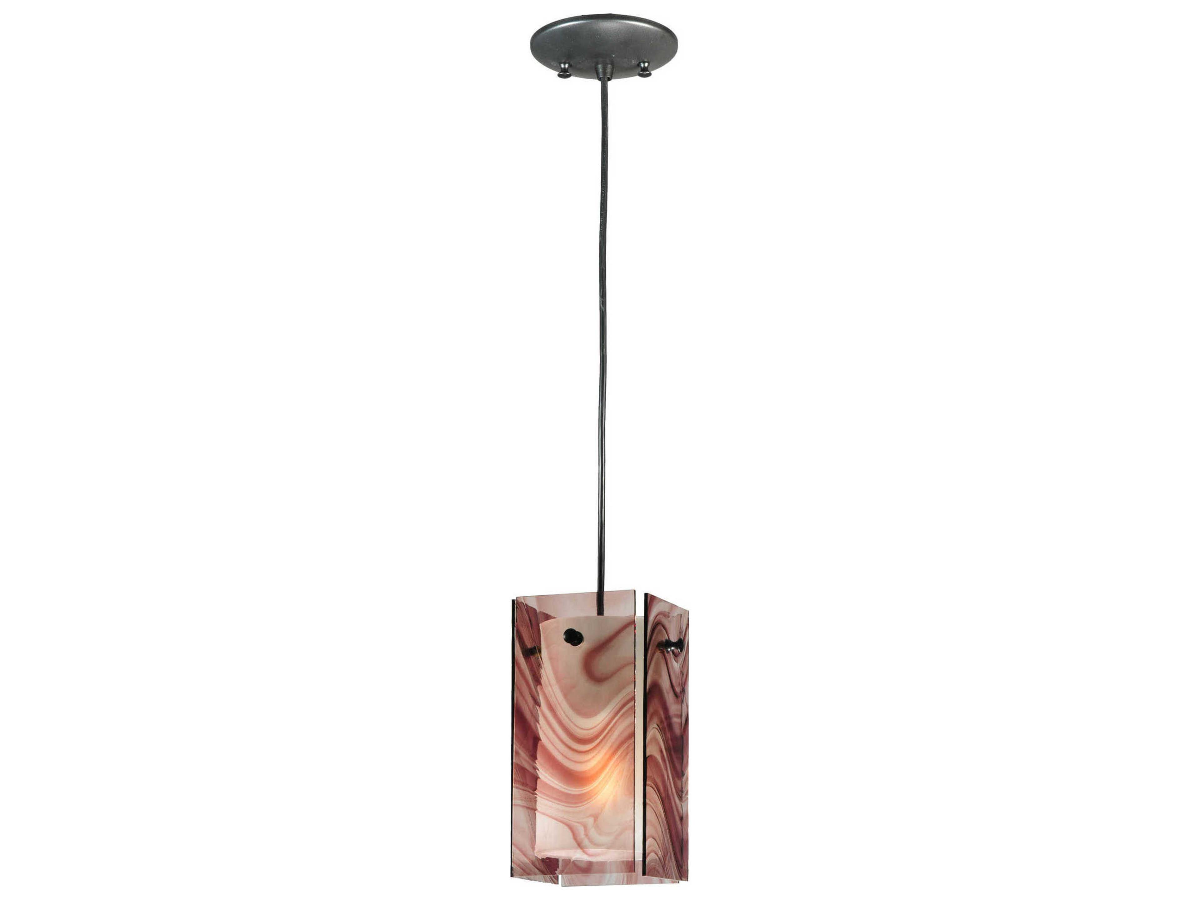 Meyda Metro Chambord Swirl Quadrato Mini Pendant Light