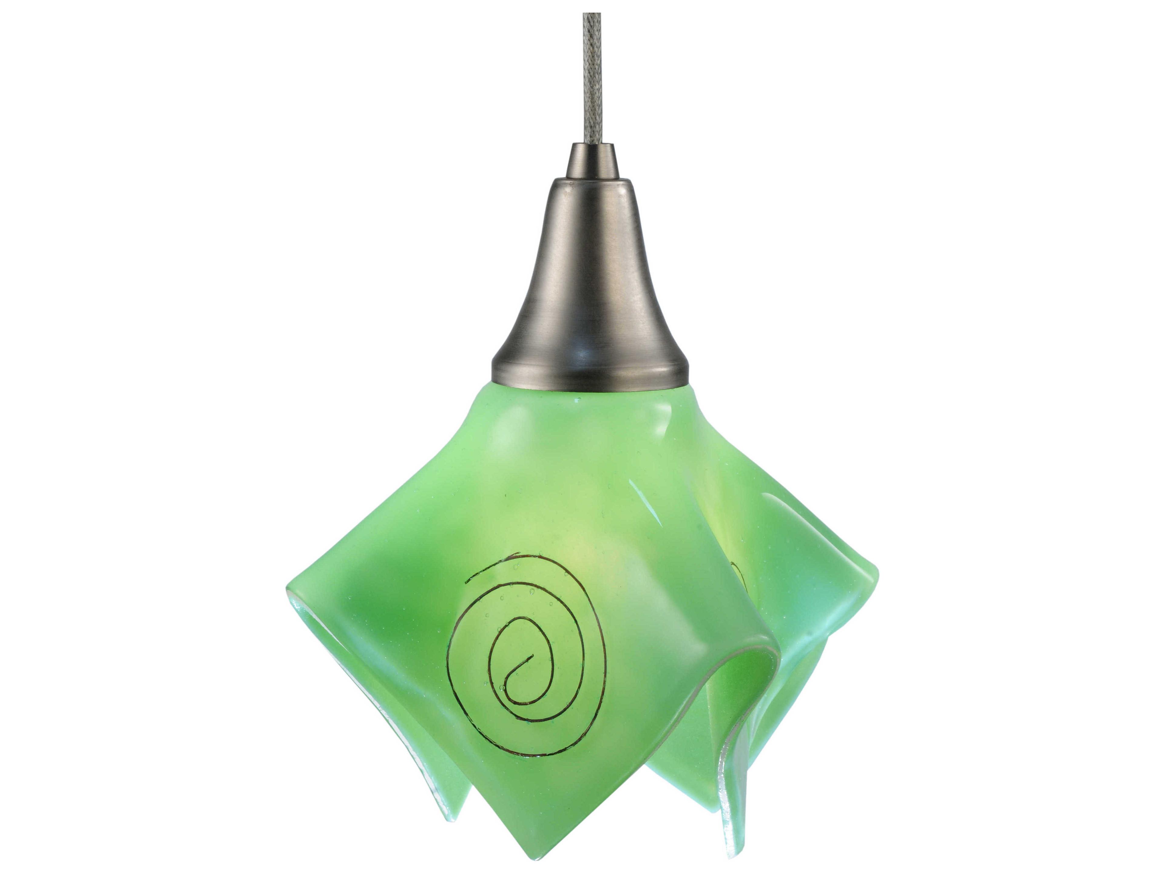 Meyda Metro Fusion 1-Light Nickel Mini Pendant