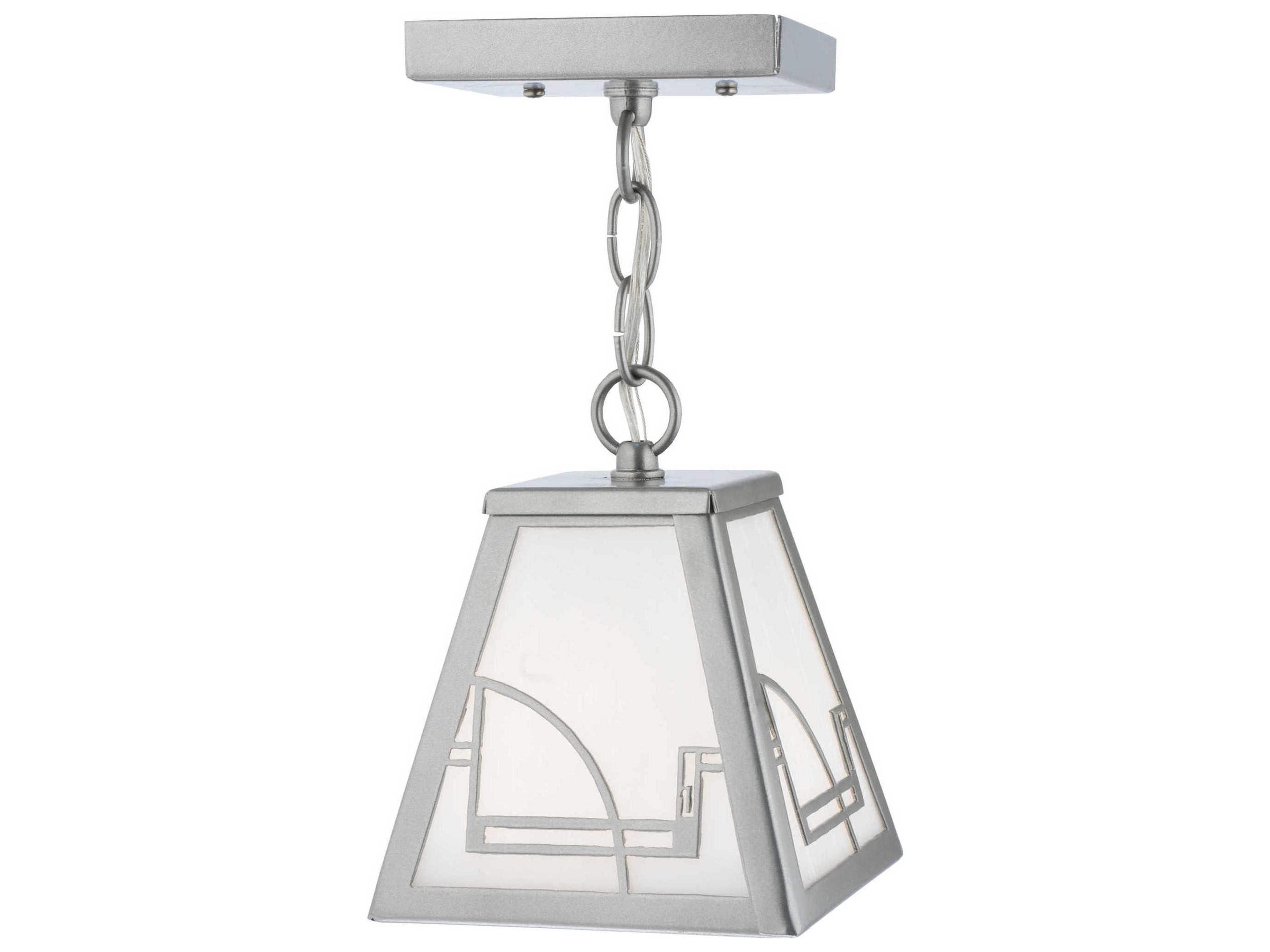Meyda Deco 1-Light Nickel Lantern Mini Pendant