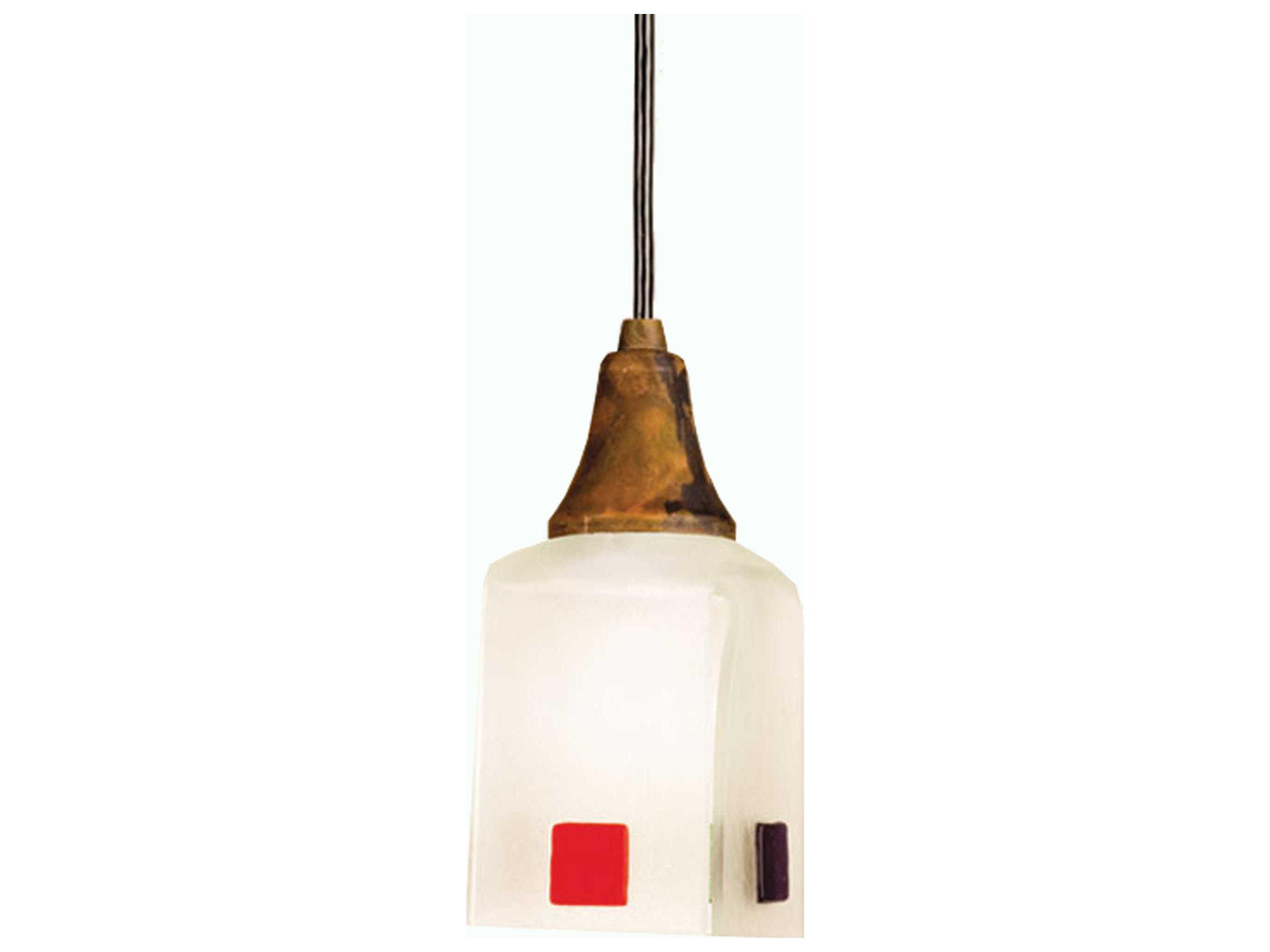 Meyda Metro Fusion 1-Light Copper Mini Pendant