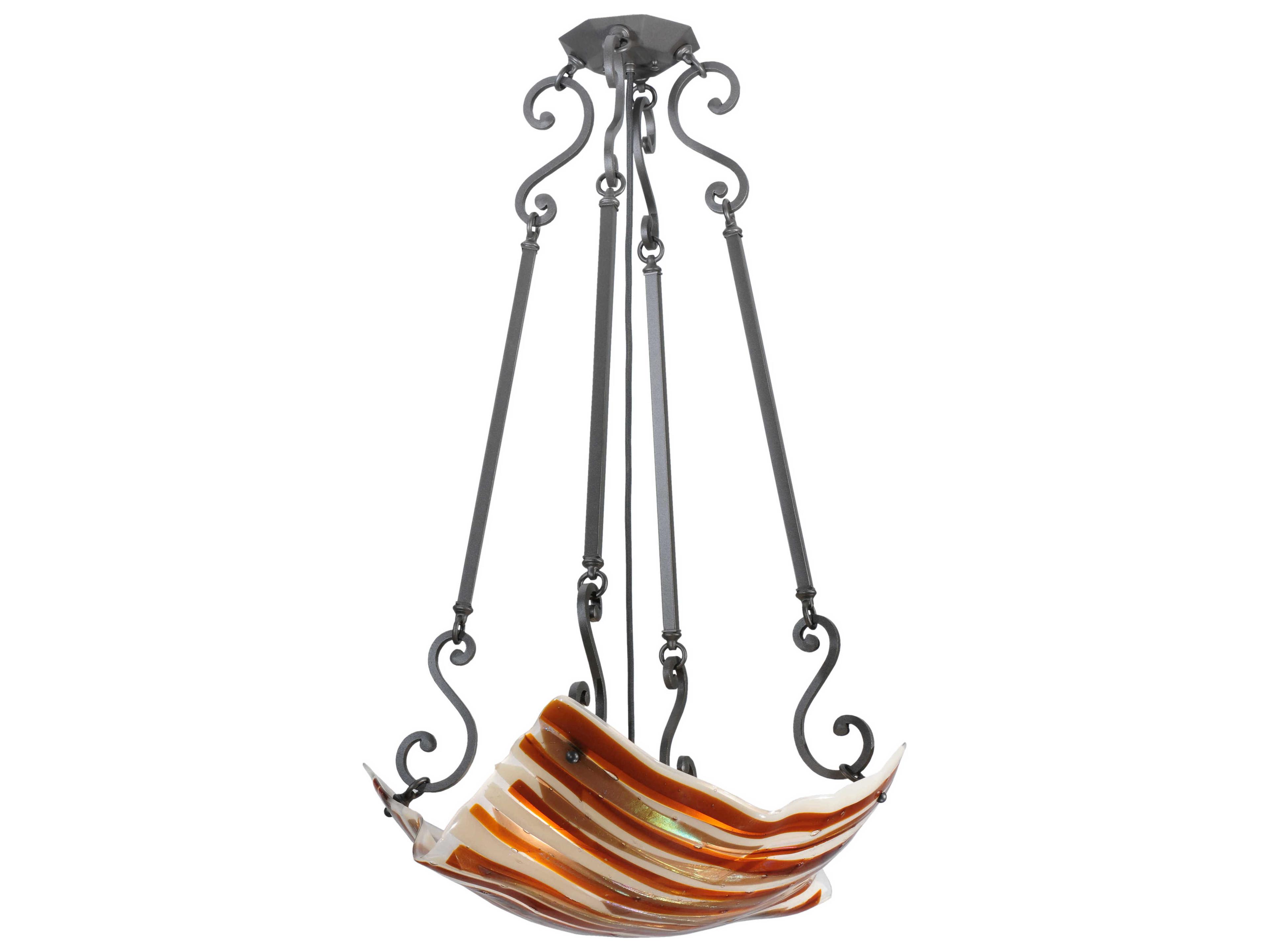 Meyda Metro Fusion 4-Light Black Pendant