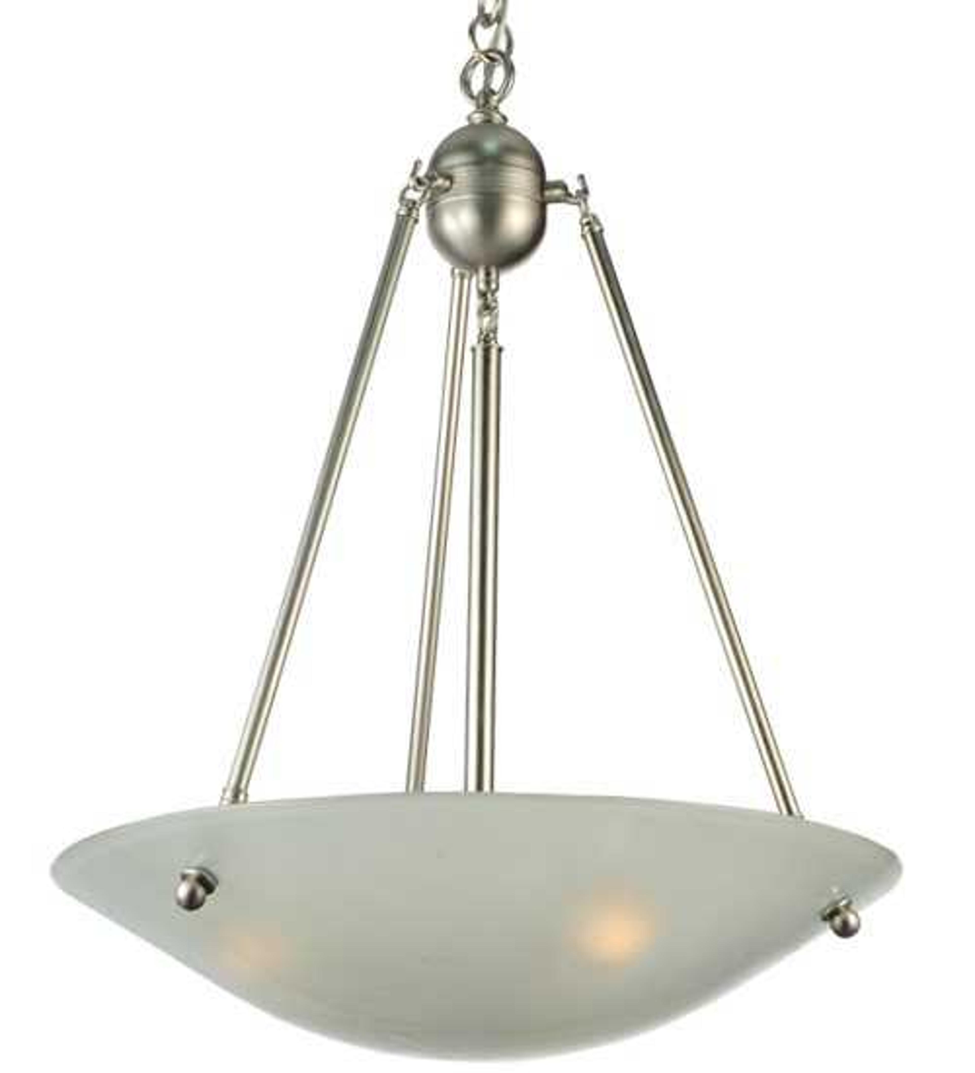 Meyda Metro Fusion 3-Light Gray Bowl Pendant