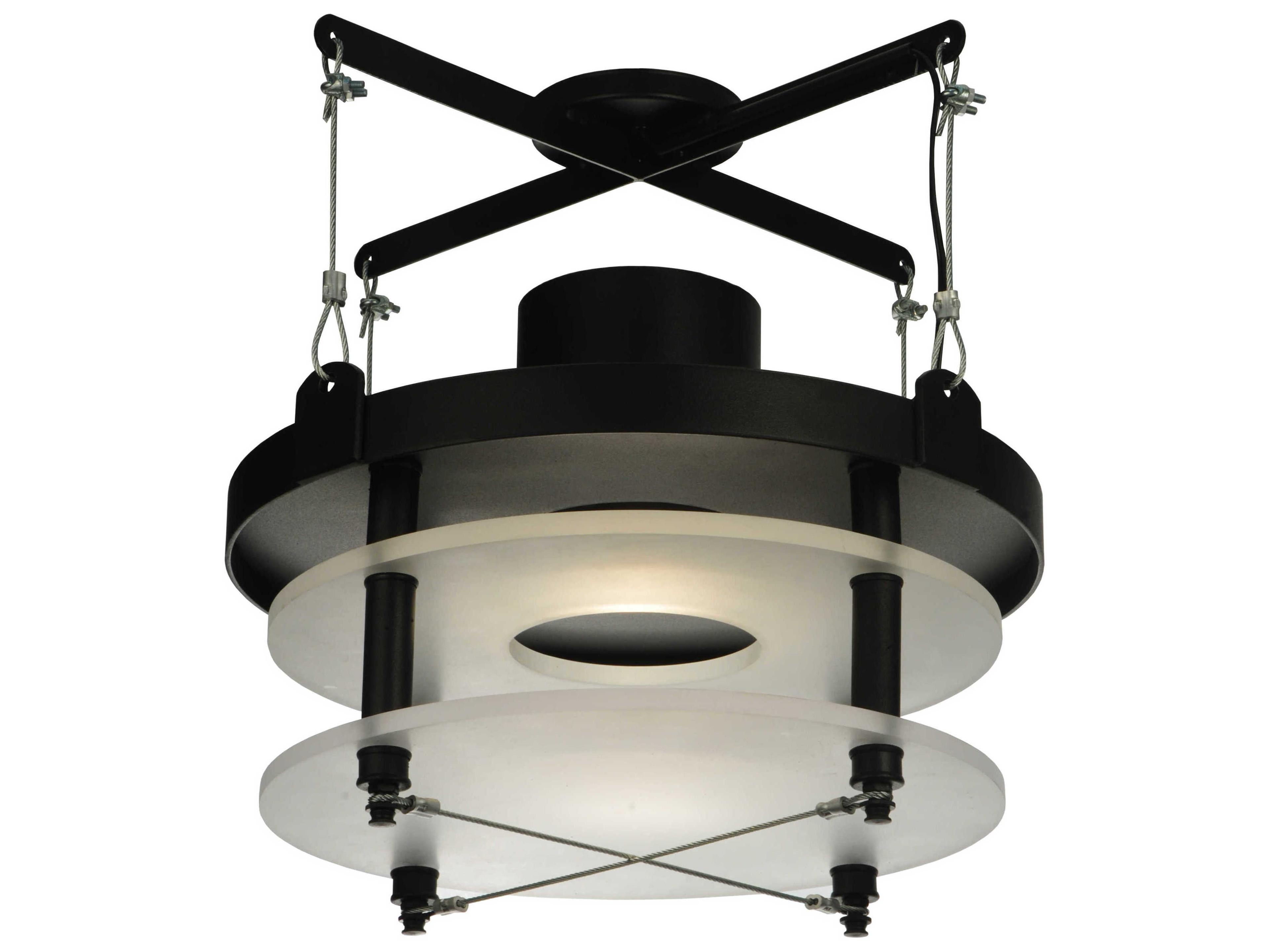 Meyda Deco 1-Light Black Pendant