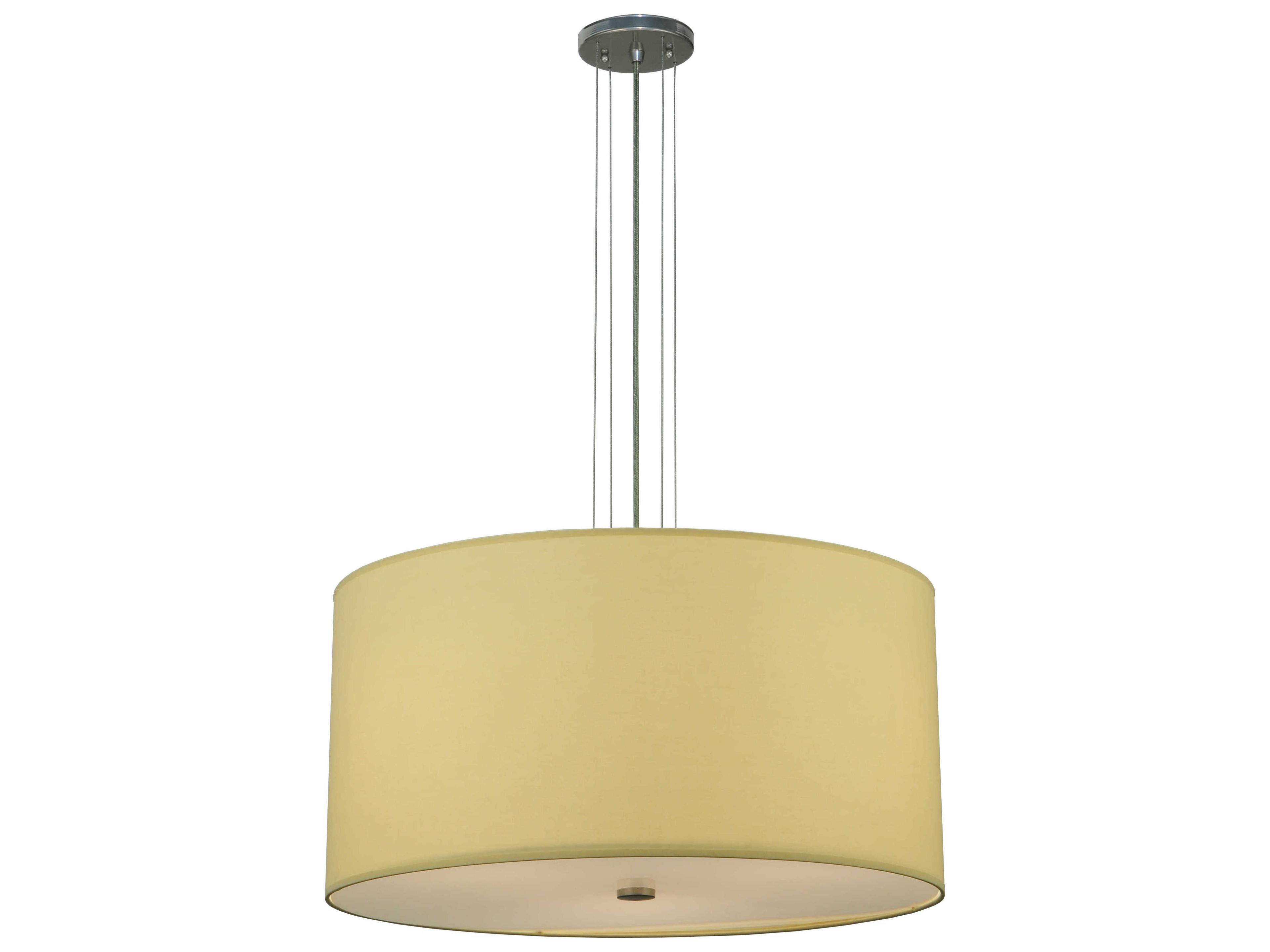 Meyda Deco 3-Light Chrome Drum Pendant