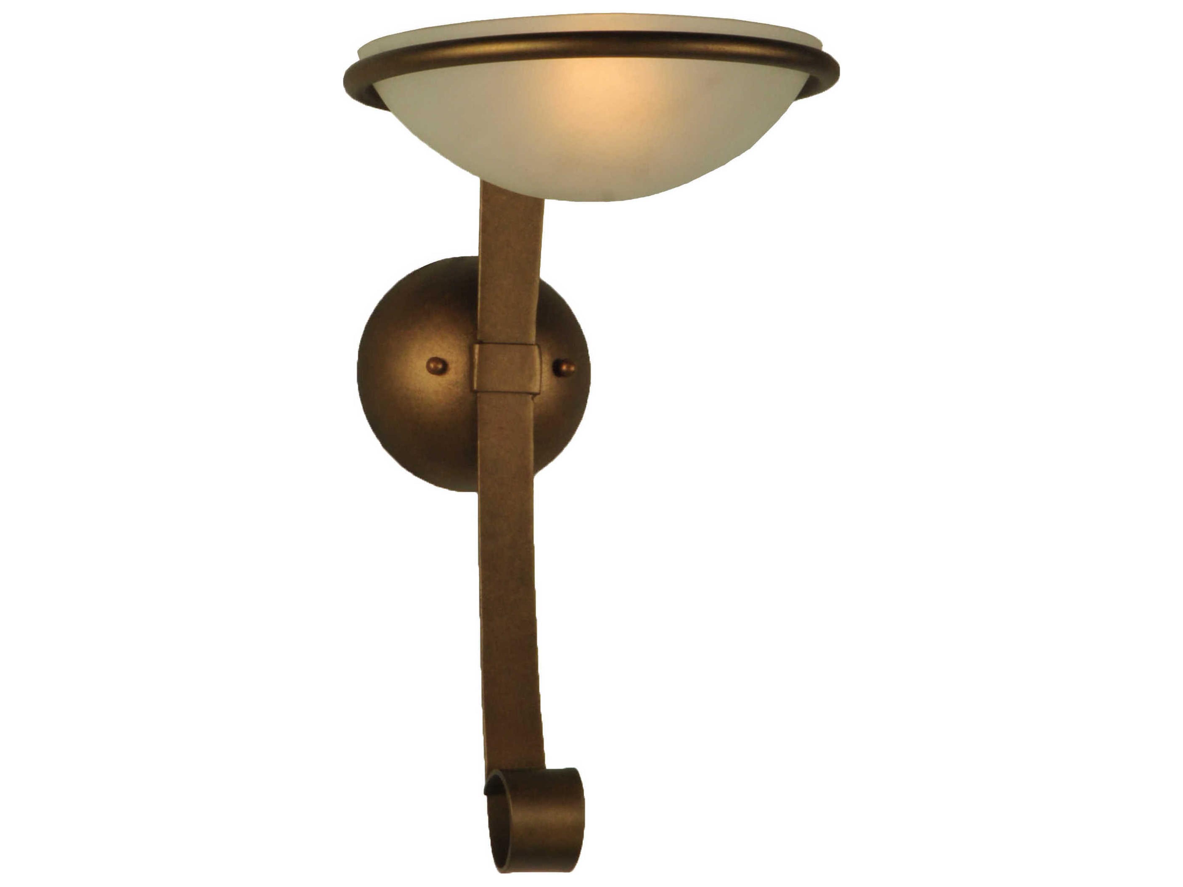 Meyda Deco 1-Light Brown Glass Wall Sconce
