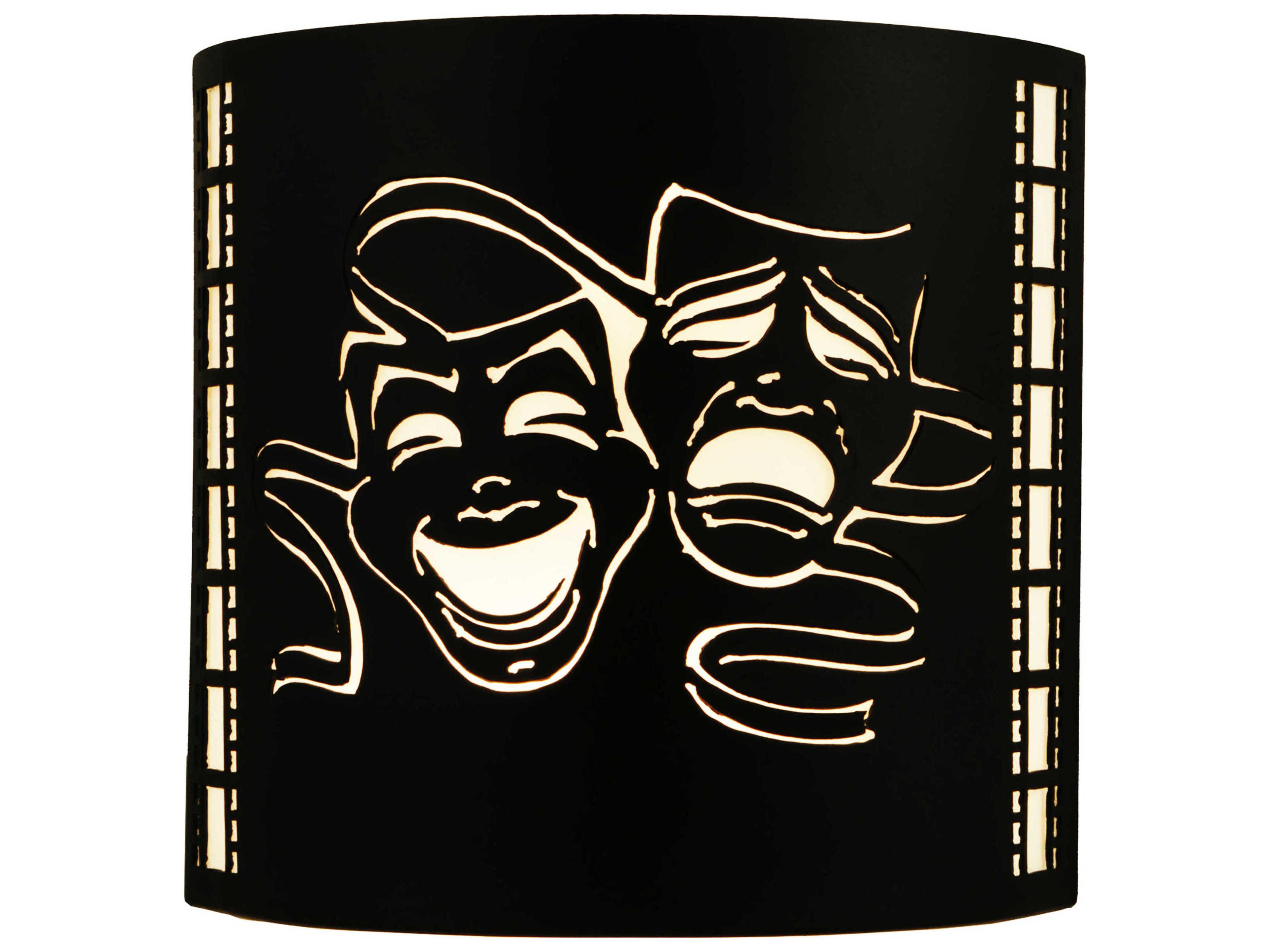 Meyda Deco 2-Light Black Wall Sconce