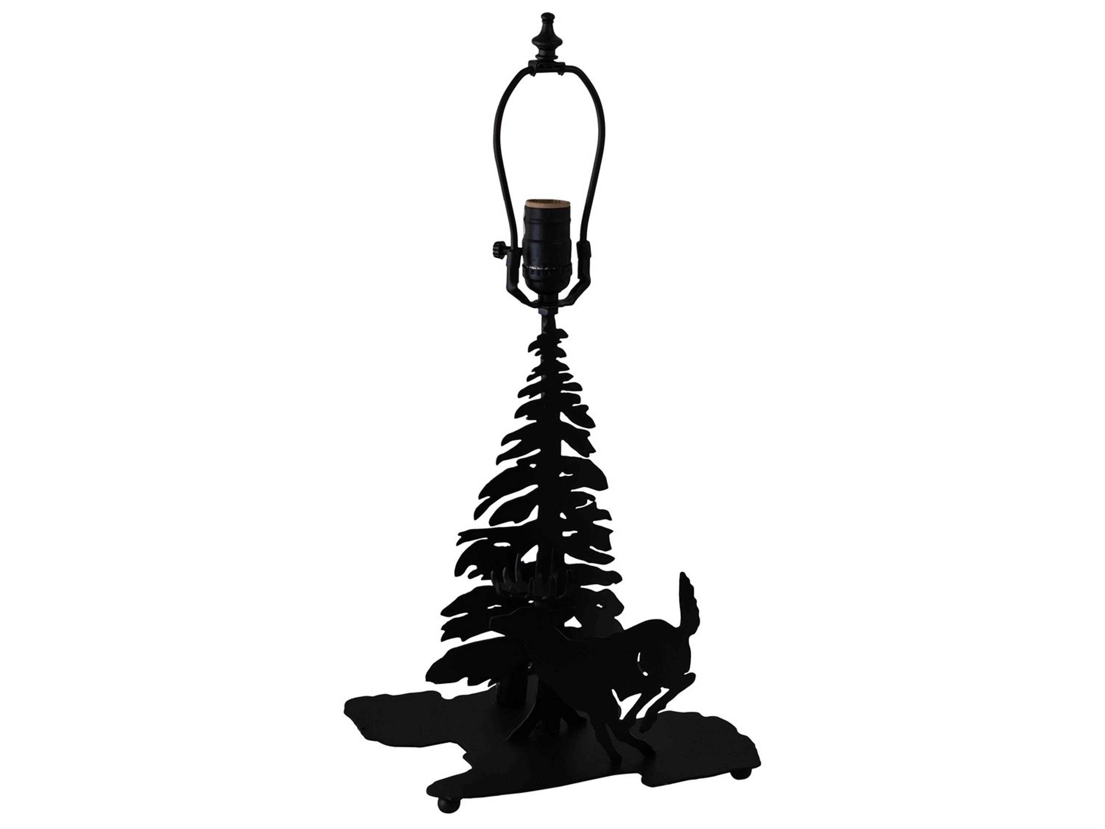 Meyda Deer Through The Trees 2 - Light Rustic Lodge Table Lamp Base