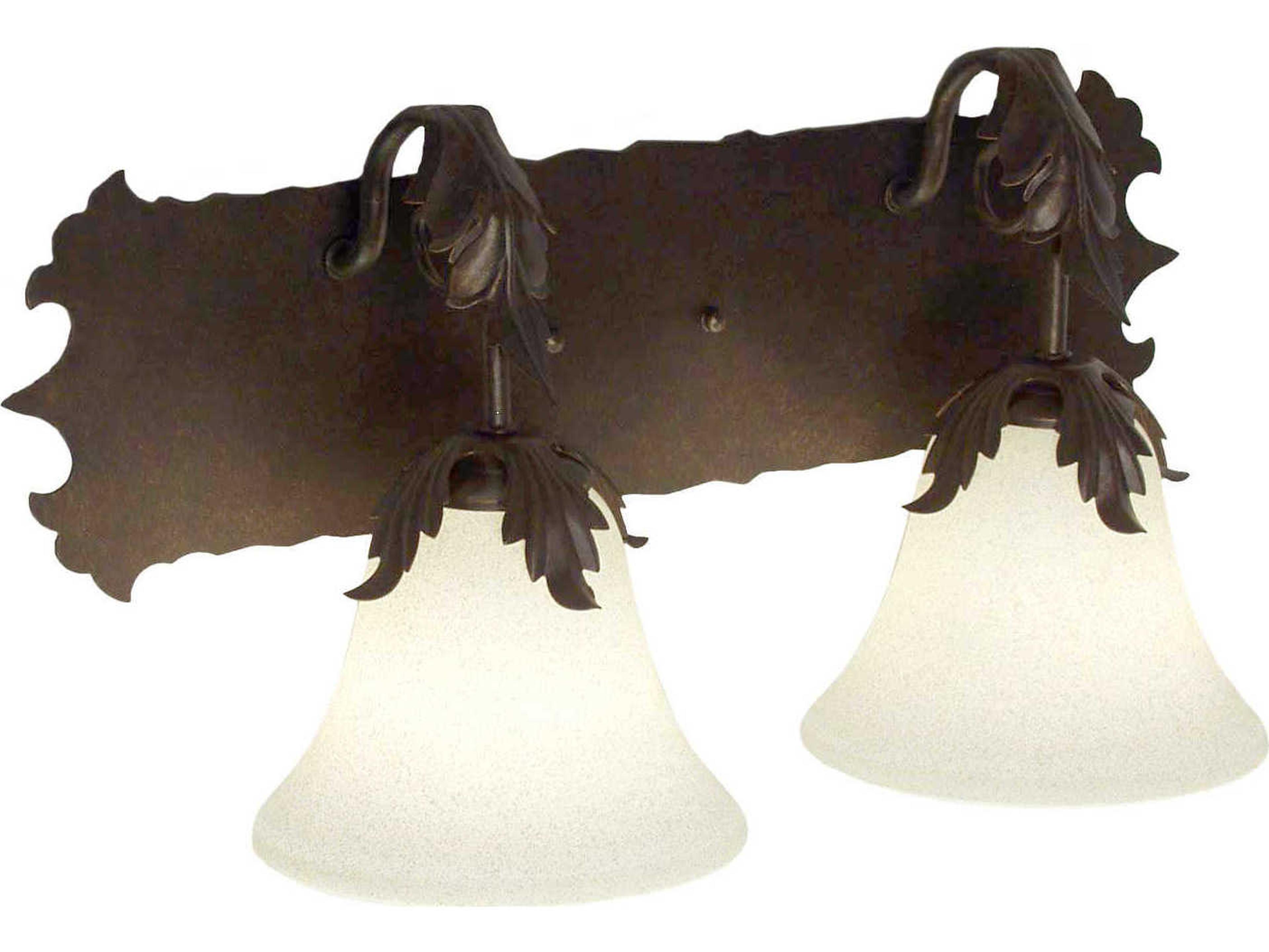 Meyda Dolce 2-Light Brown Glass Wall Sconce
