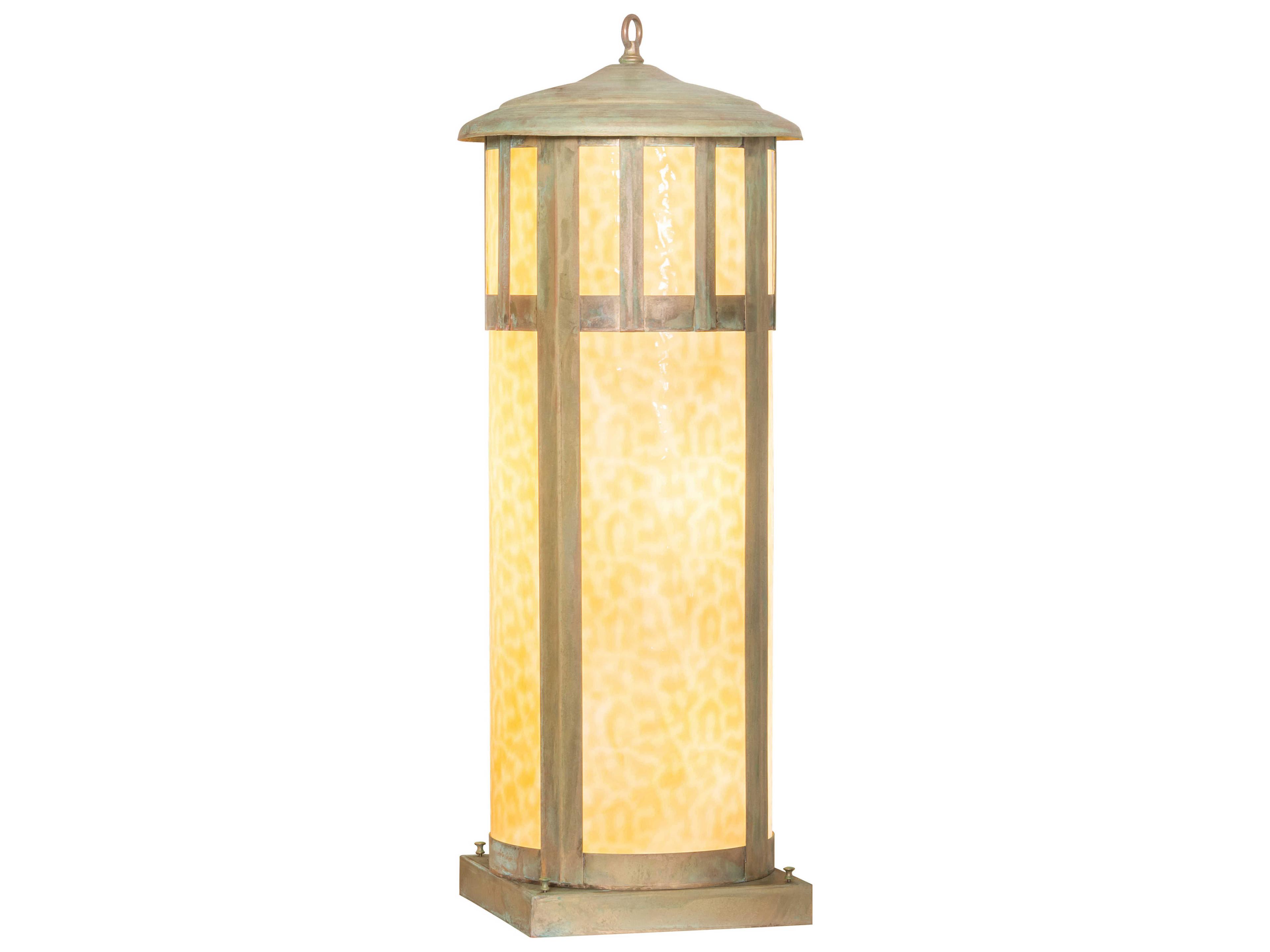 Meyda Double Bar Mission 6 - Light Glass Outdoor Pier