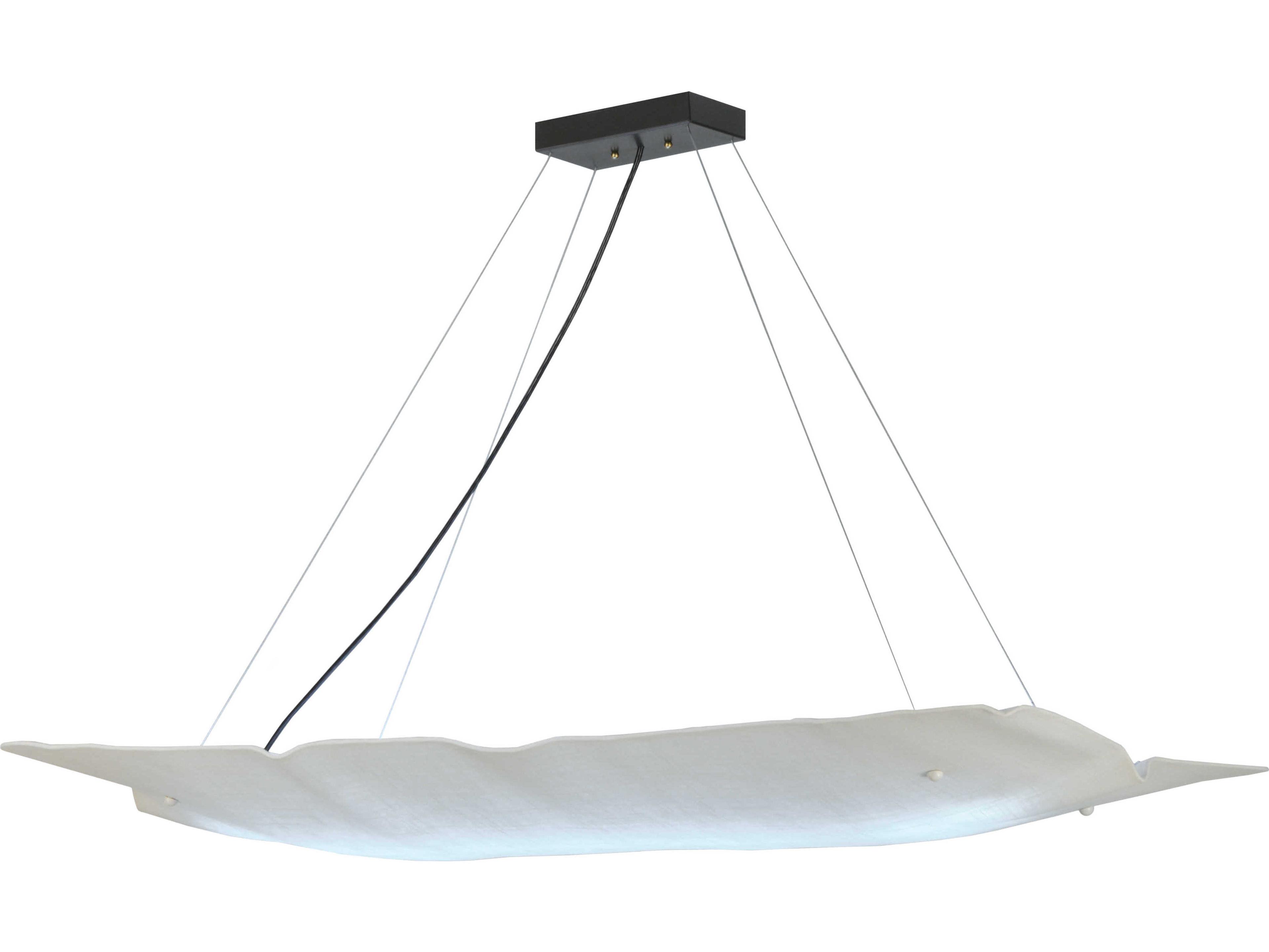 Meyda Fabric 3-Light Bronze LED Pendant