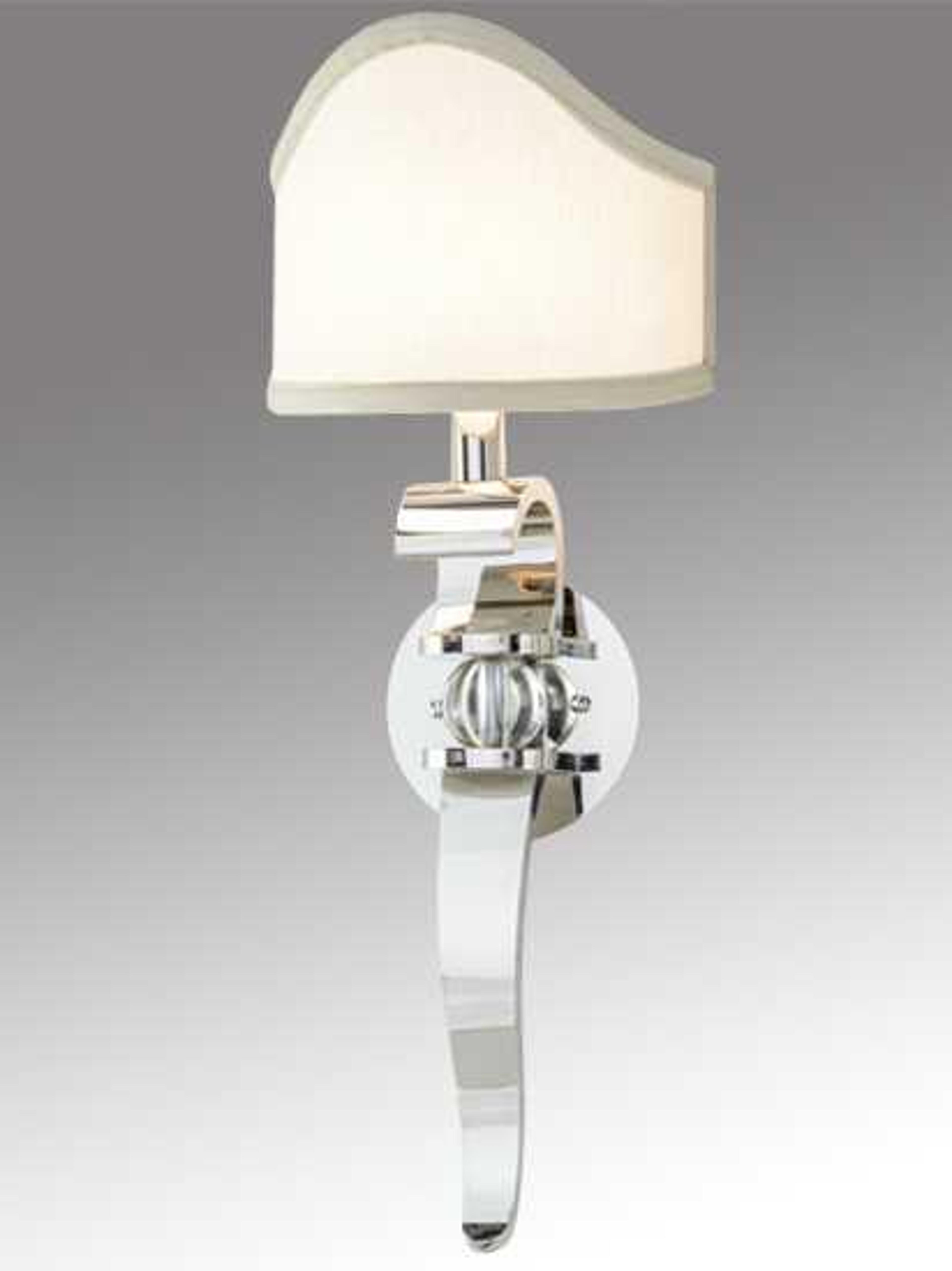 Meyda Fabric 1-Light Nickel Wall Sconce