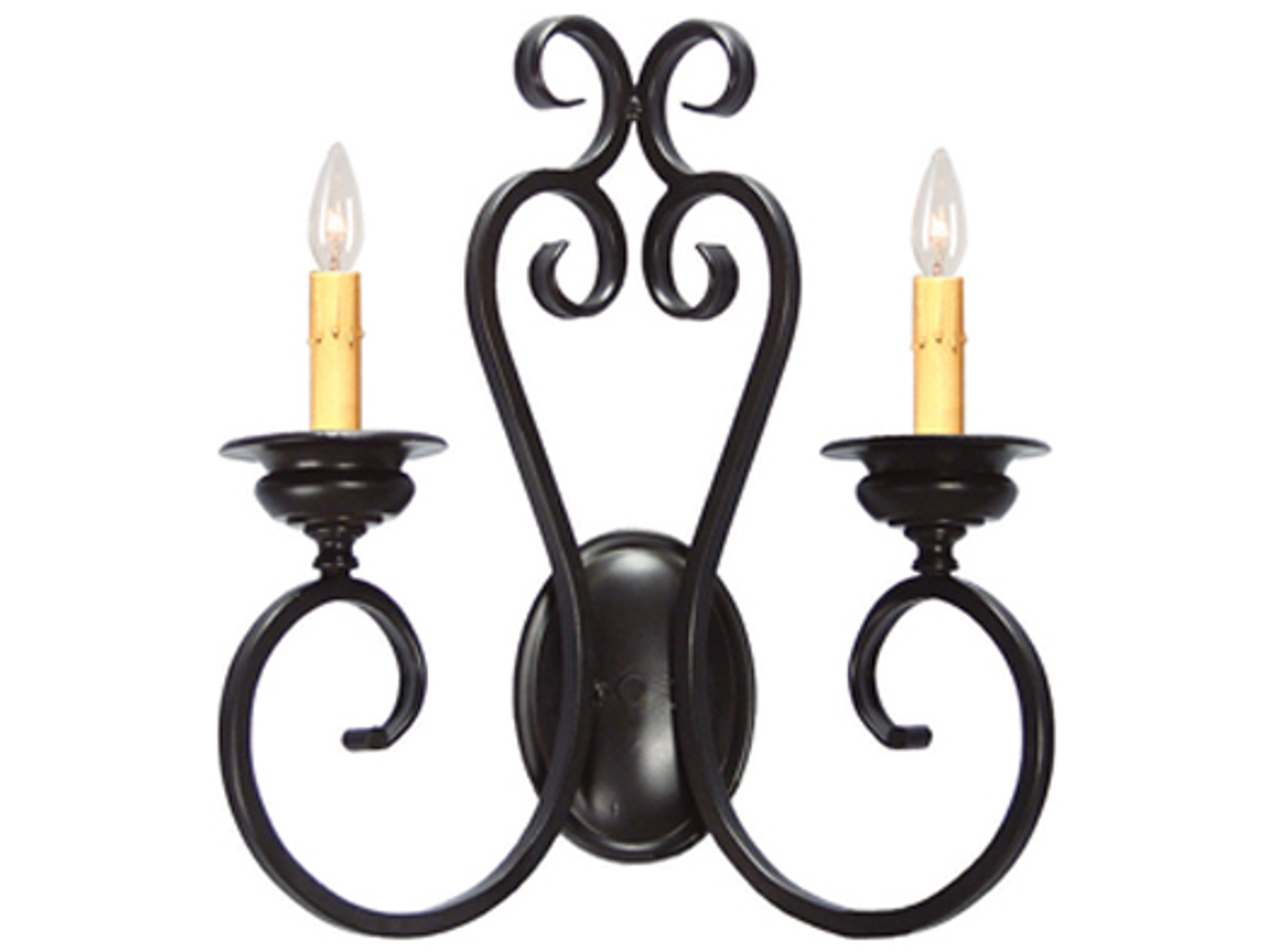 Meyda Fernando 1-Light Blackwash Wall Sconce