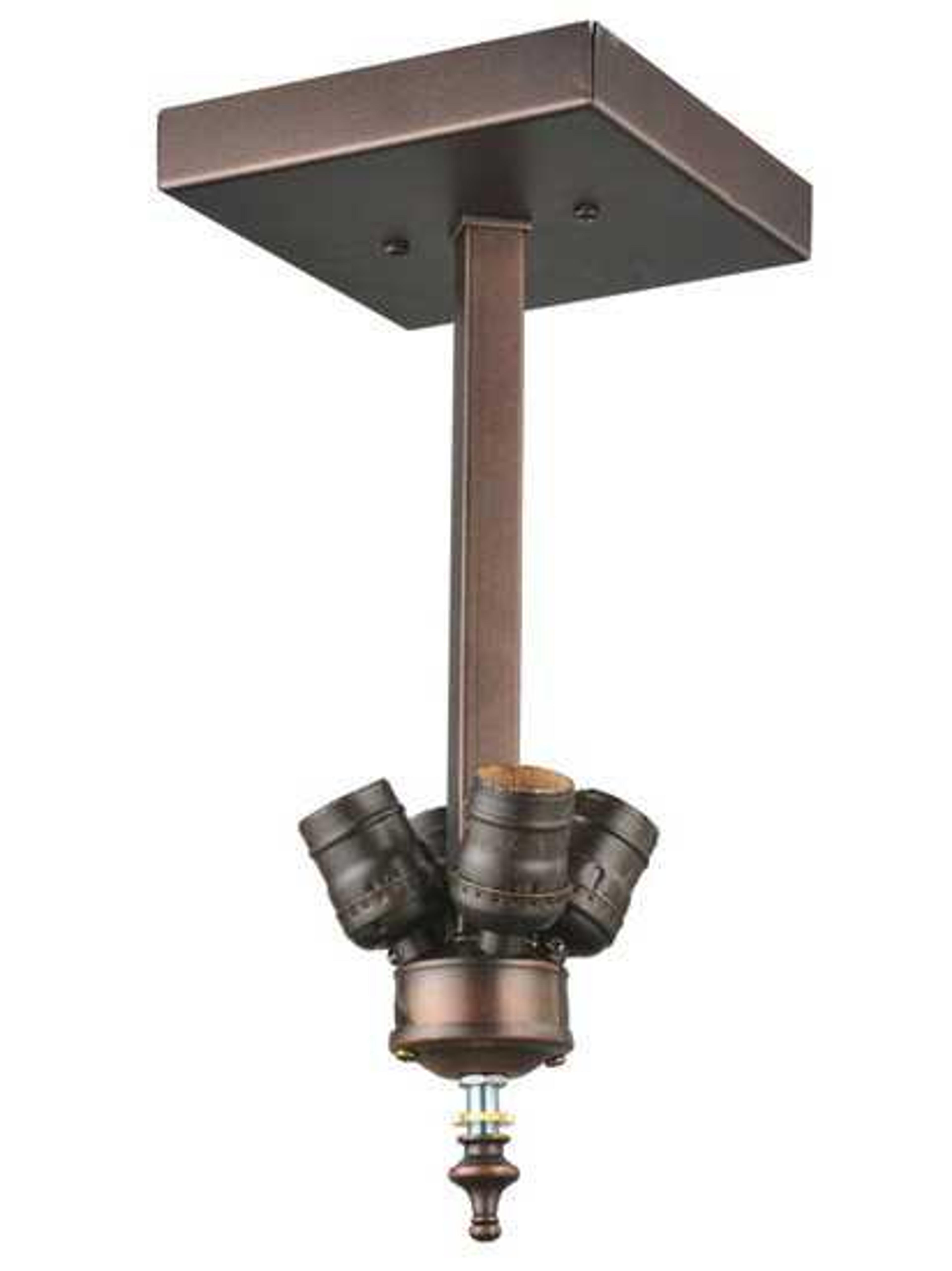 Meyda Fixtures 4-Light Brown Semi Flush Mount