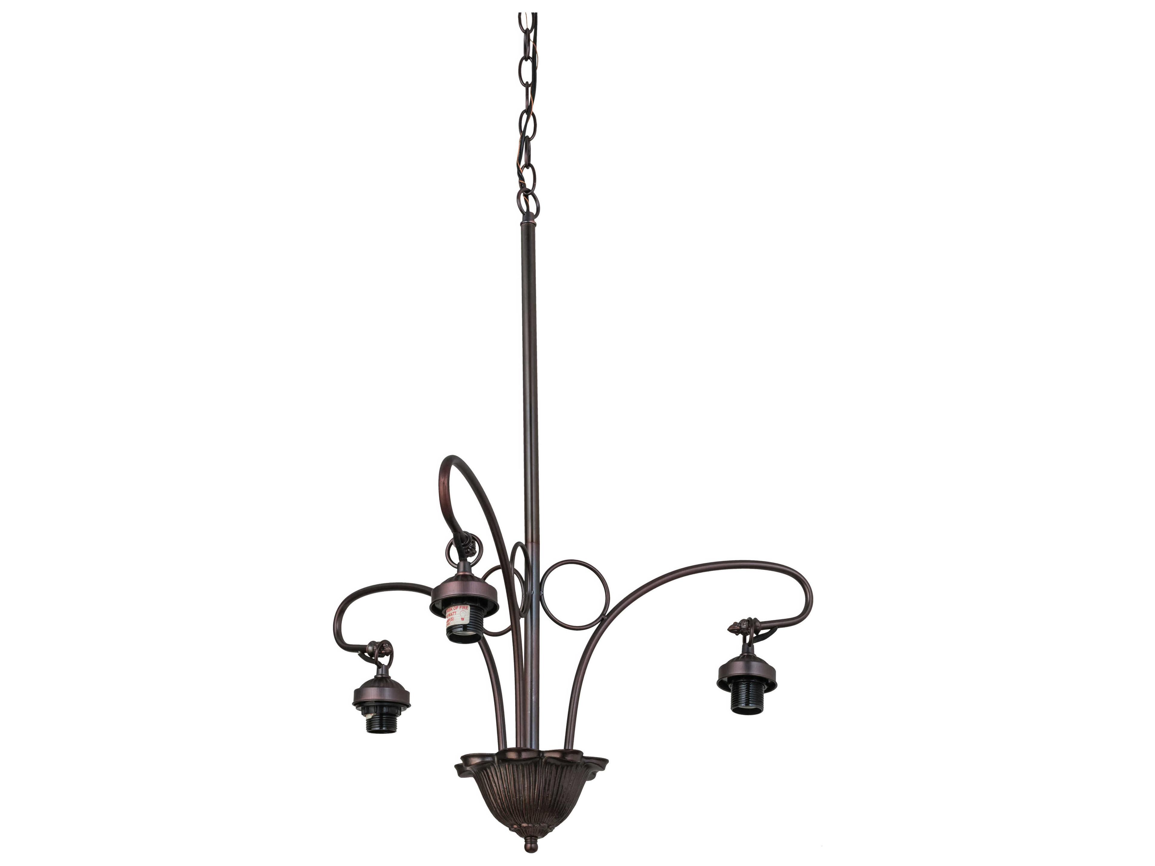 Meyda Mahogany Bronze 3 - Light Chandelier Hardware